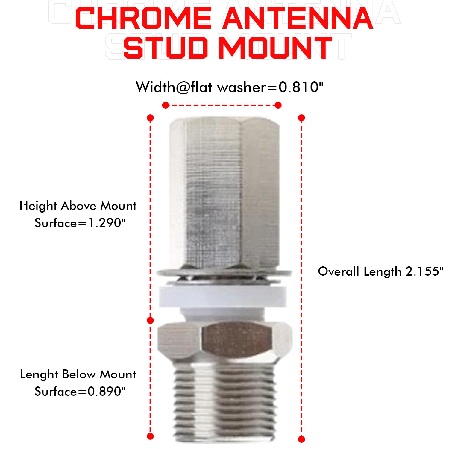 Prostick Universal Heavy Duty So 239 Stud Mount For Cb Radio Antenna