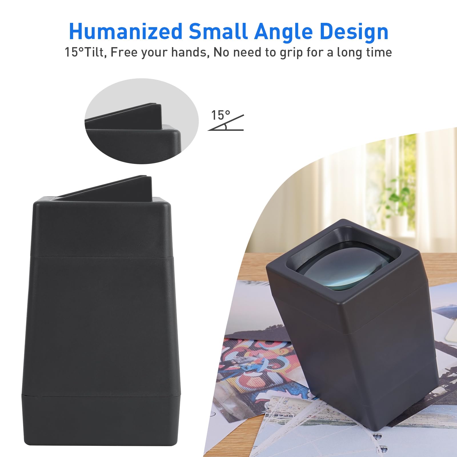 35 Mm Film & Slide Viewer, 2X Led Illuminated Viewing Slide Projector For Old Slides And 35Mm Film Negatives(2 Aaa Batteries Inc