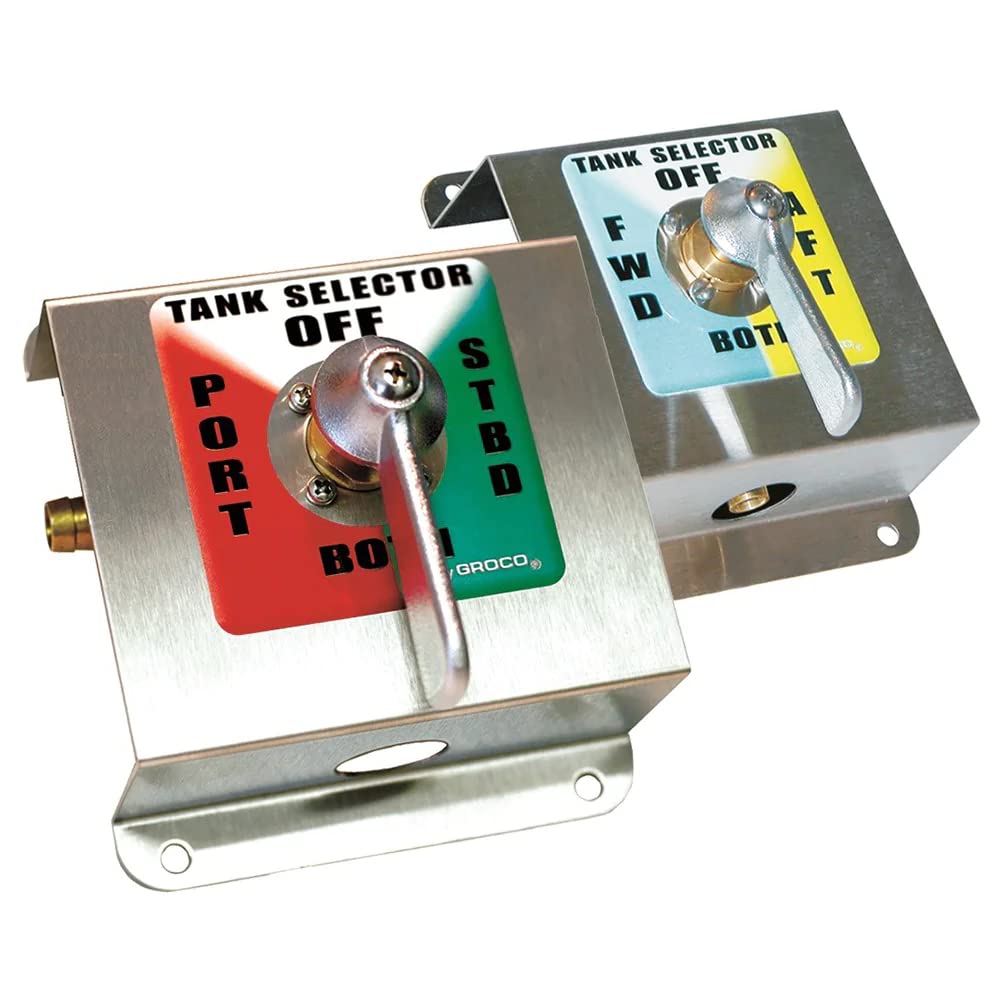 Groco 1/2'' 4-Way Tank Selector Kit,WBAUVB00YMZ31VY