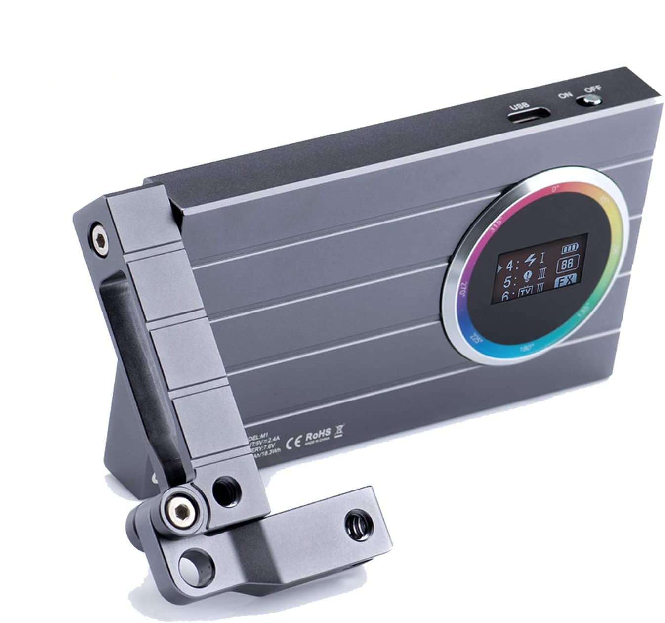 Godox M1 Rgb Led Full Color Video Light,Pocket Size Rgb Mini Video Light,13W 2500K 8500K Adjustable,Cri97 Tlct97,Music Beats Lig