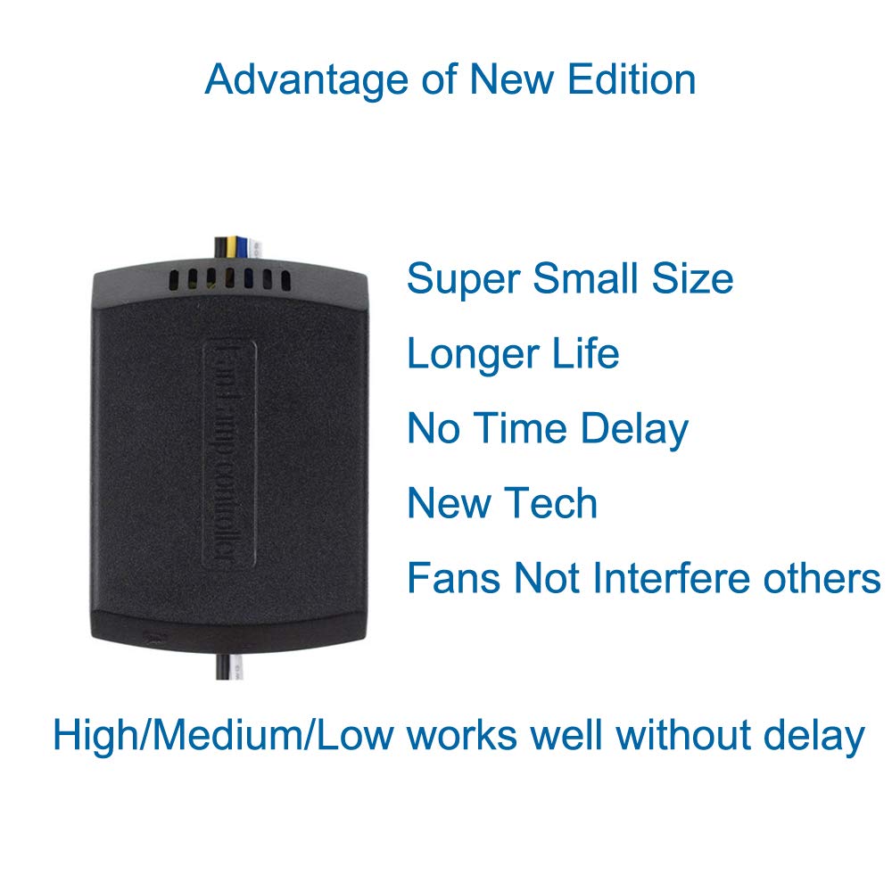 Ceiling Fan Remote Control Kit, Small Size Universal Speed, Light & Timing 3 In 1 Wireless Control, For Harbor Breeze Hunter Ham