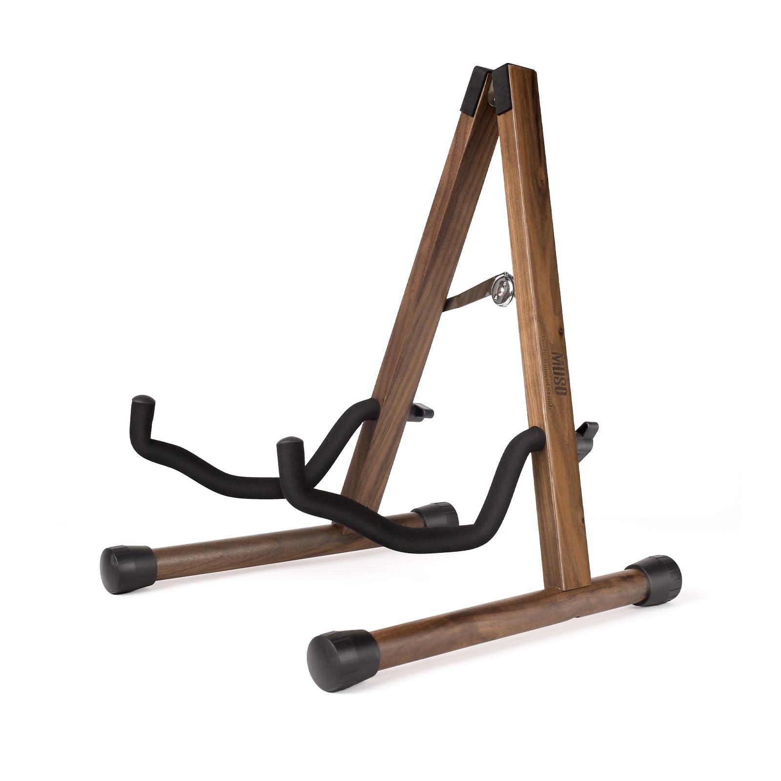 Muso Nutral Wood Guitar Stand, A Frame Folding, Easy Assembly And Portable, For Guitar,Bass,Ukulele,Banjo,Cello,Mandolin,Durable