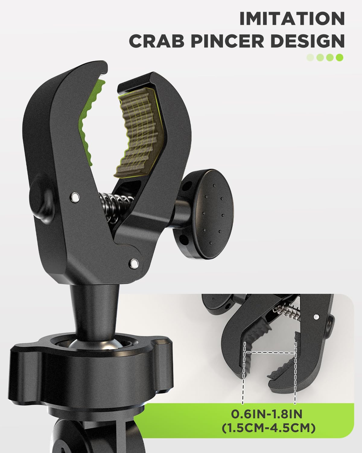 Ipow Rear View Mirror Phone Holder 360Rotatable And Retractable, Hands Free Car Phone Mount With Multi-Angle Adjustment Compatib