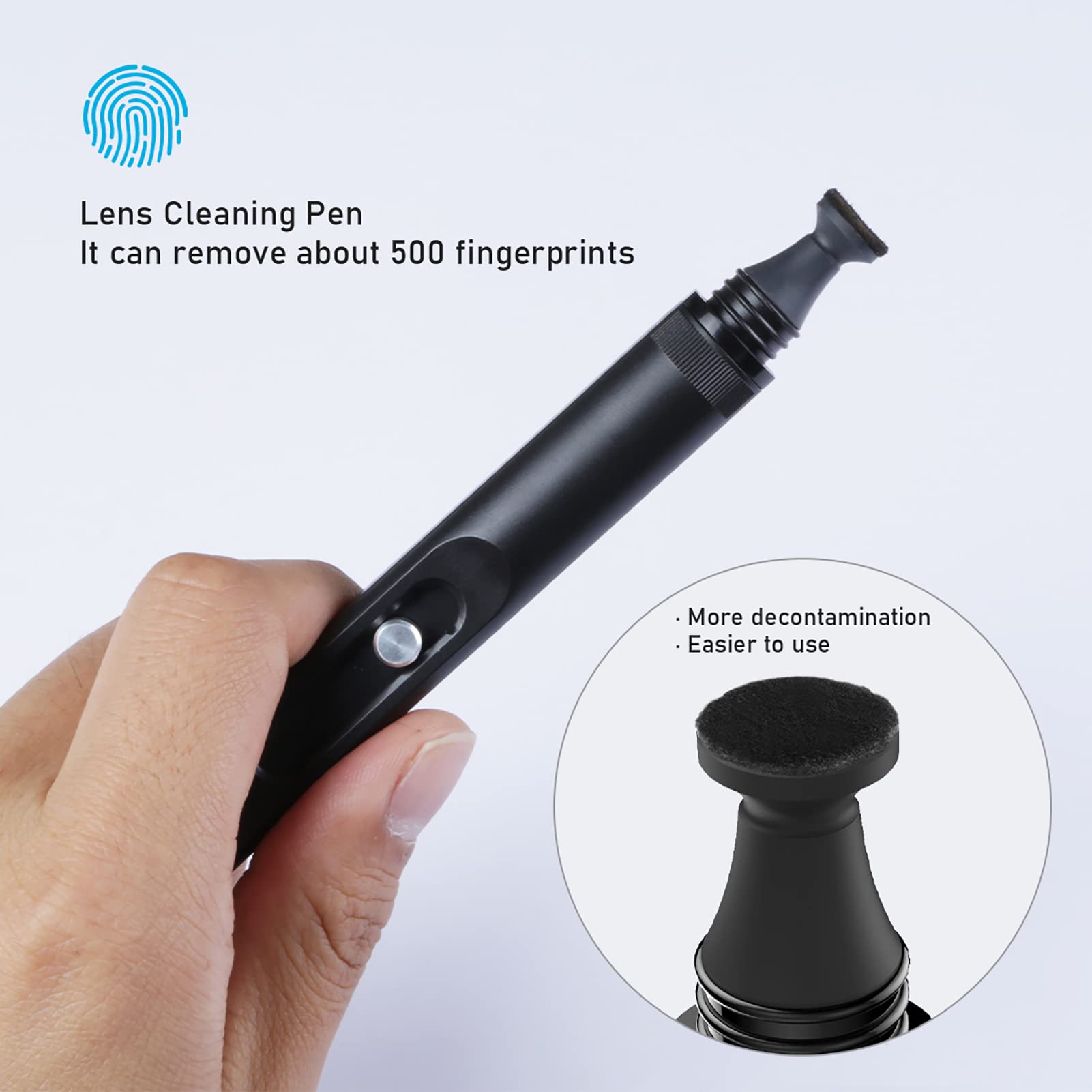 Vsgo V P01E Professional Lens Cleaning Pen Lens Brush Double Ended Lens Pen With Soft Brush And Nano Optical Carbon Compatible F