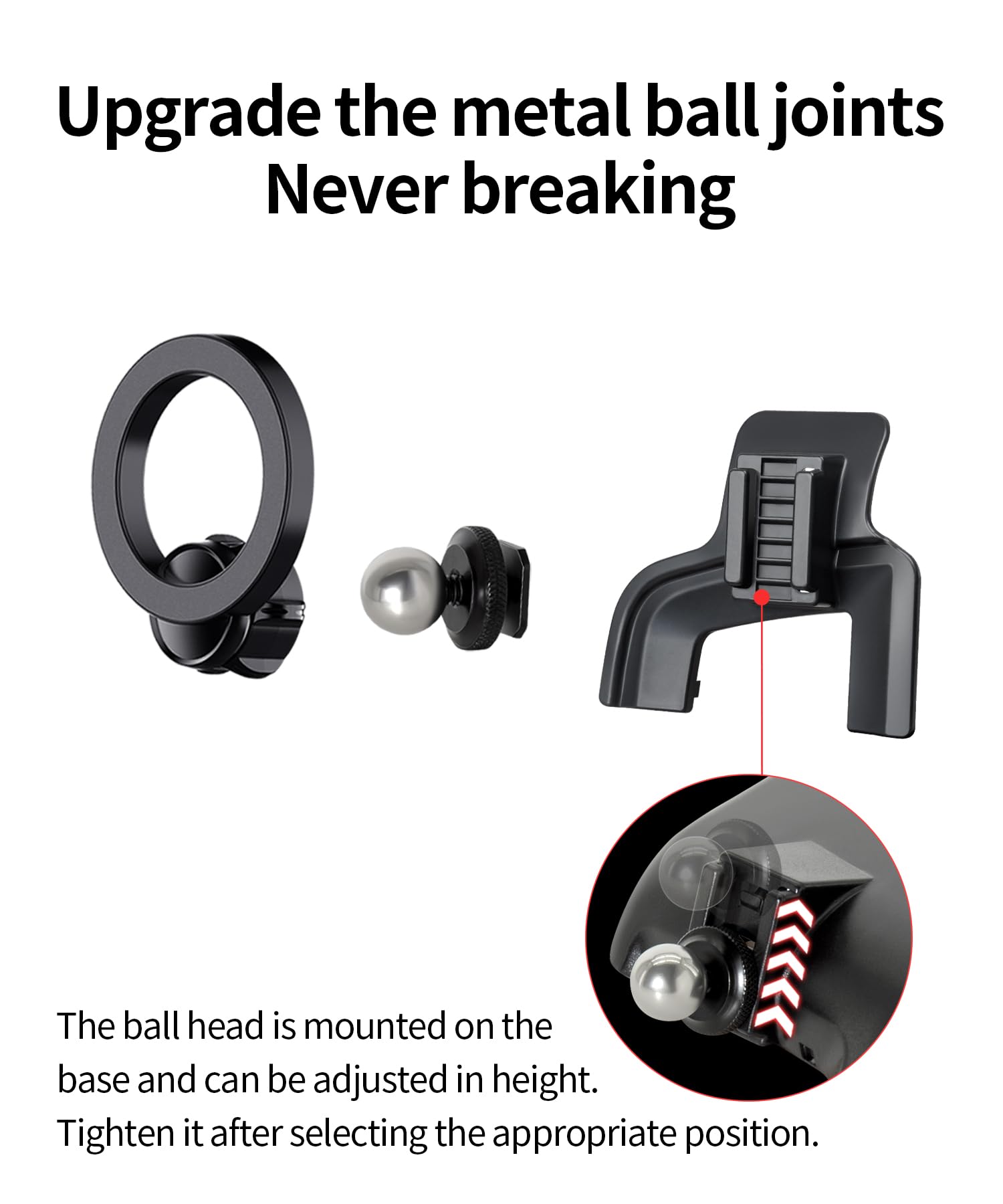 Maserweller Car Phone Holder For 2016-2025 Volvo Xc90 Accessories, 360 Rotation Phone Mount Compatible With Magsafe, Cell Phone