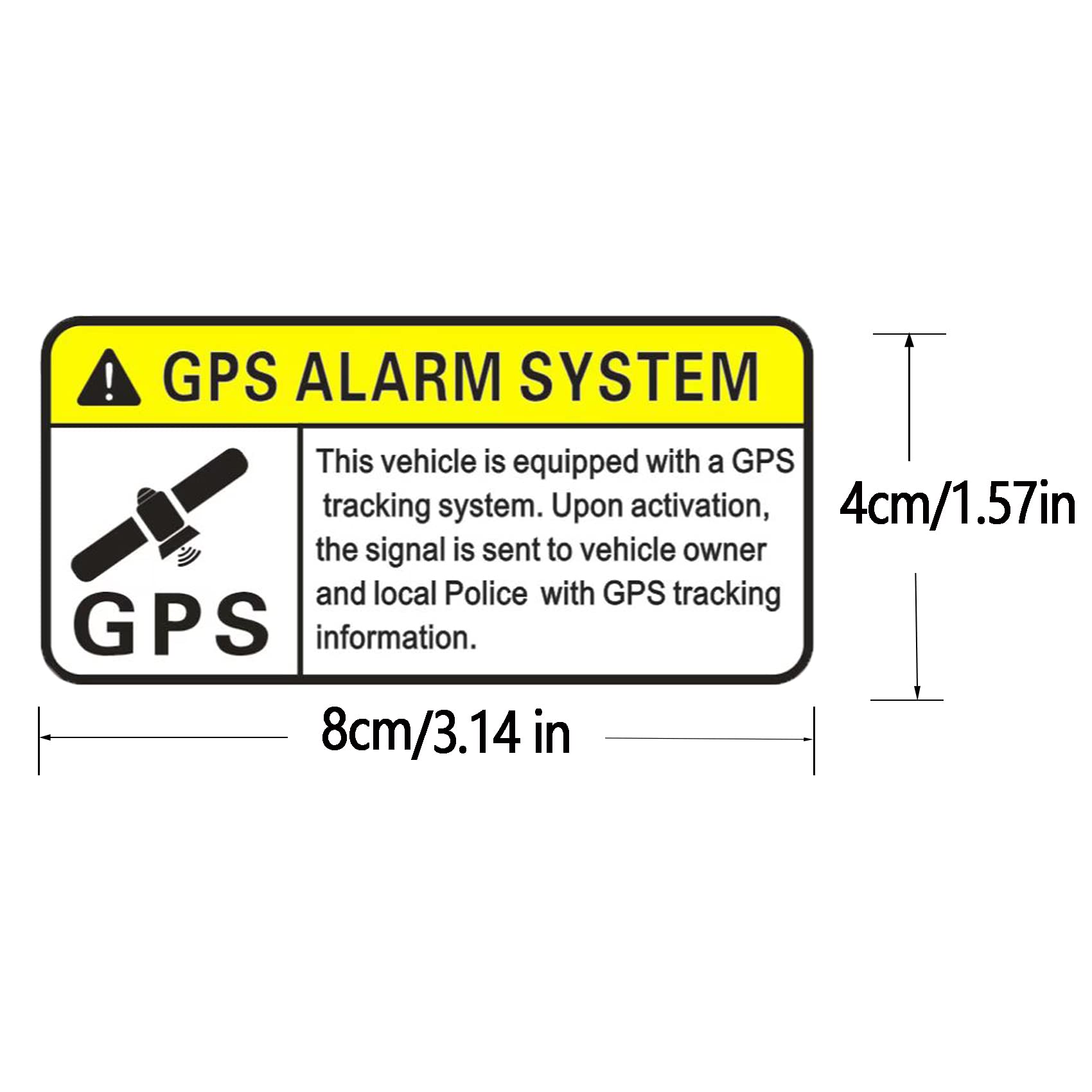 Hmdzmr Gps Tracking Sticker For Cars, Self Adhesive Track Stickers, Pvc Car Tracker Warning Stickers, Gps Tracker Sticker For Mo