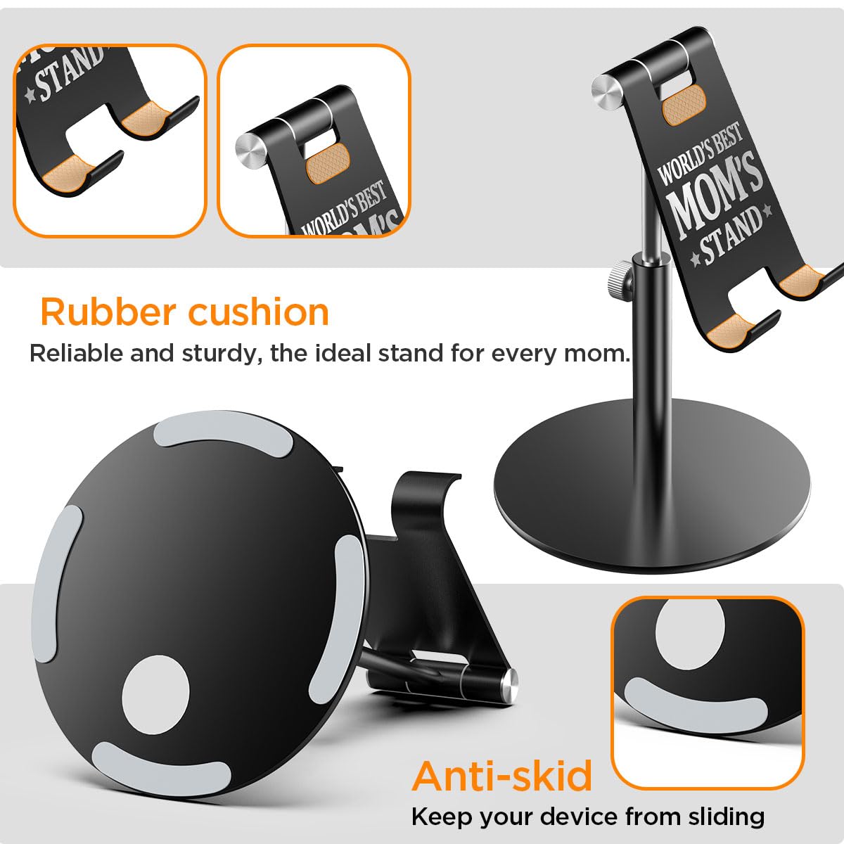 Aicase Gifts For Mom, Birthday Christmas Mothers Day Presents For Mom From Daughter And Son, Unique Worlds Best Moms Ideas Stand