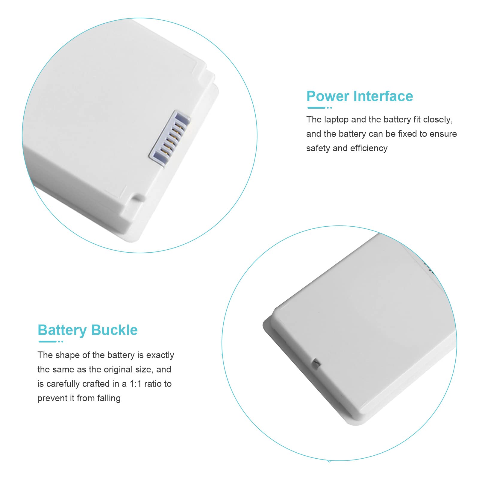 Aryee 59Wh 10.8V A1185 Laptop Battery Replacement For Apple Macbook 13 A1181 Ma561 Ma254 Ma255 Mb402 Mb061 Mb062 (Mid/Late 2006,