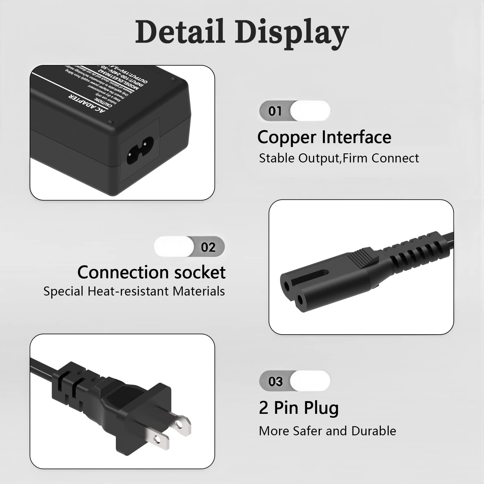 65W Ac Adapter Laptop Charger Replacement For Toshiba Satellite C55 L510 C655 C850 L755 C855D Nb15T P55 P55W Cl15T S55;Toshiba P