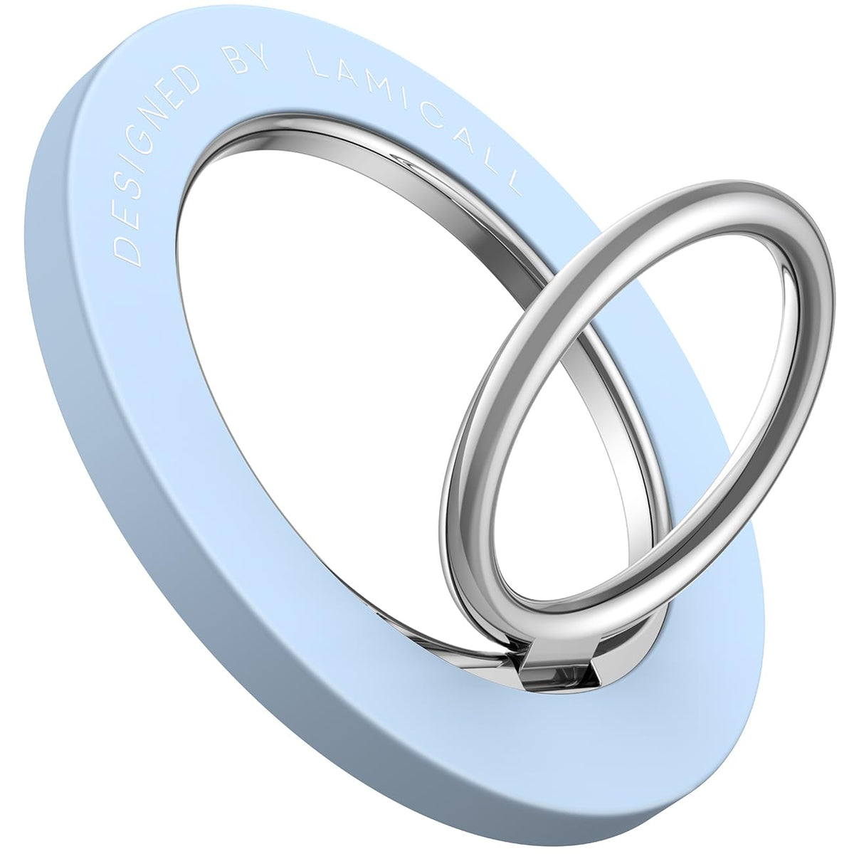 Magnetic Phone Ring Holder for Mag Safe   Lamicall Magnetic Finger Phone Ring Stand Holder, Magnet Ring Grip, Compatible with iPhone 12 13, Pro, Pro Max, Mini, Mag safe Accessories, Sky Blue