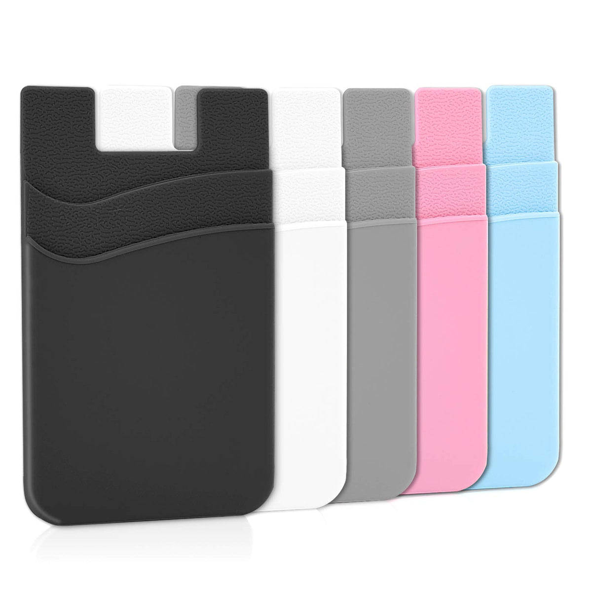 Senose Phone Wallet, Card Holder For Back Of Phone Stick On Phone Cases Great Storage Compatible For Iphone/Android/Samsung Gala