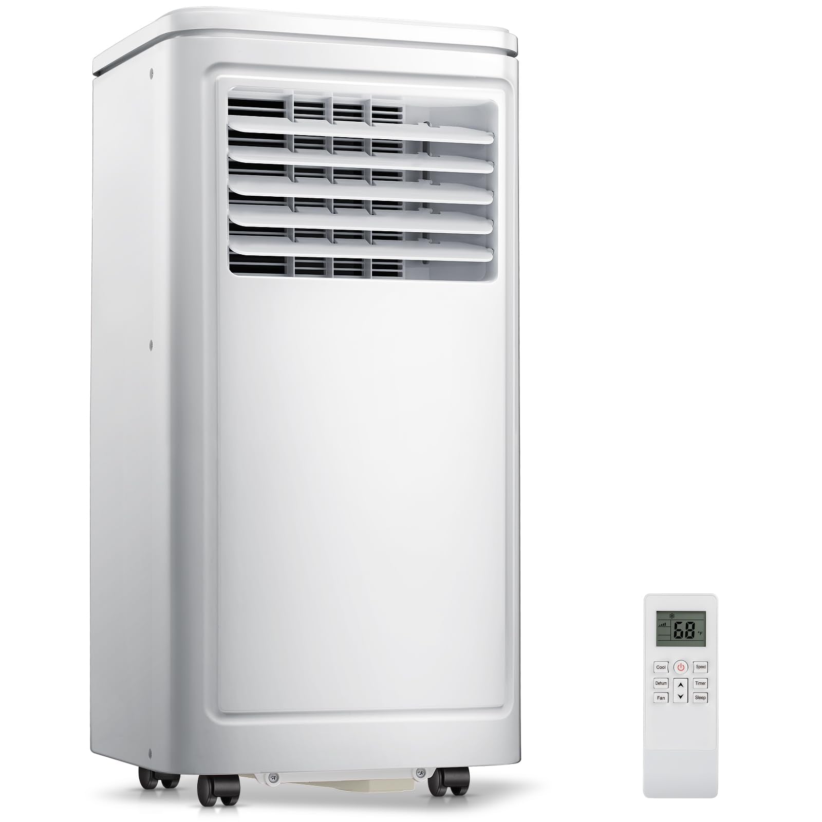 ZAFRO Portable Air Conditioners, 8000 BTU, 3 in 1 Portable AC Unit with Window Kits, Fan & Dehumidifier Modes, Cools up to 350 S