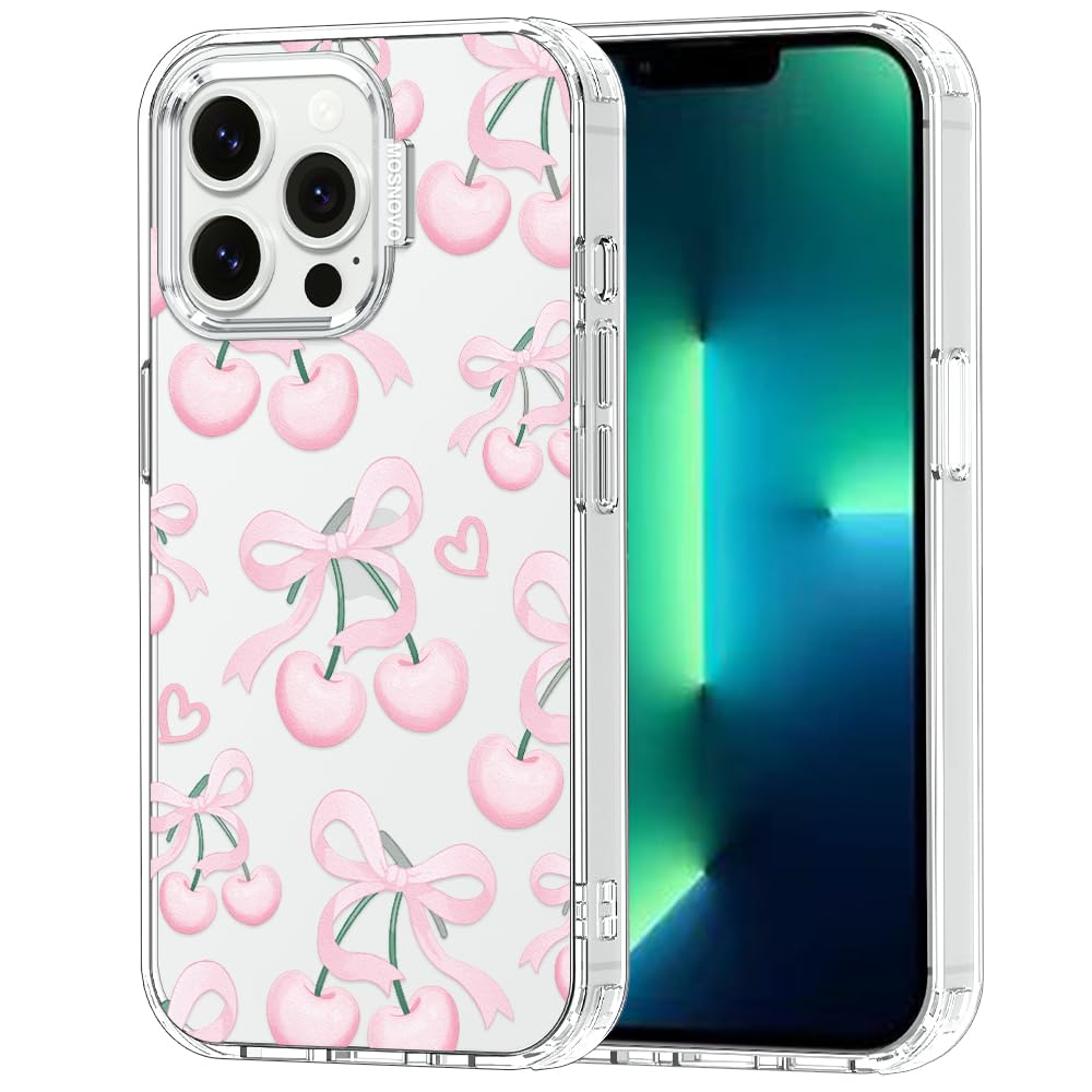 MOSNOVO for iPhone 13 Pro Case, Shockproof Military-Grade Protection 6.6ft Drop Tested, Clear Phone Case for iPhone 13 Pro, Pink