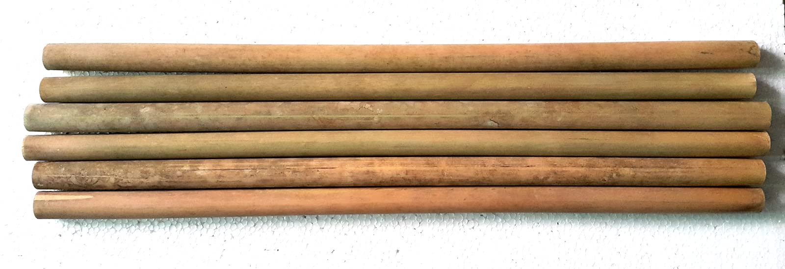 6 Flute Blanks Asam Bamboo 36 Inch For C Bass Bansuri