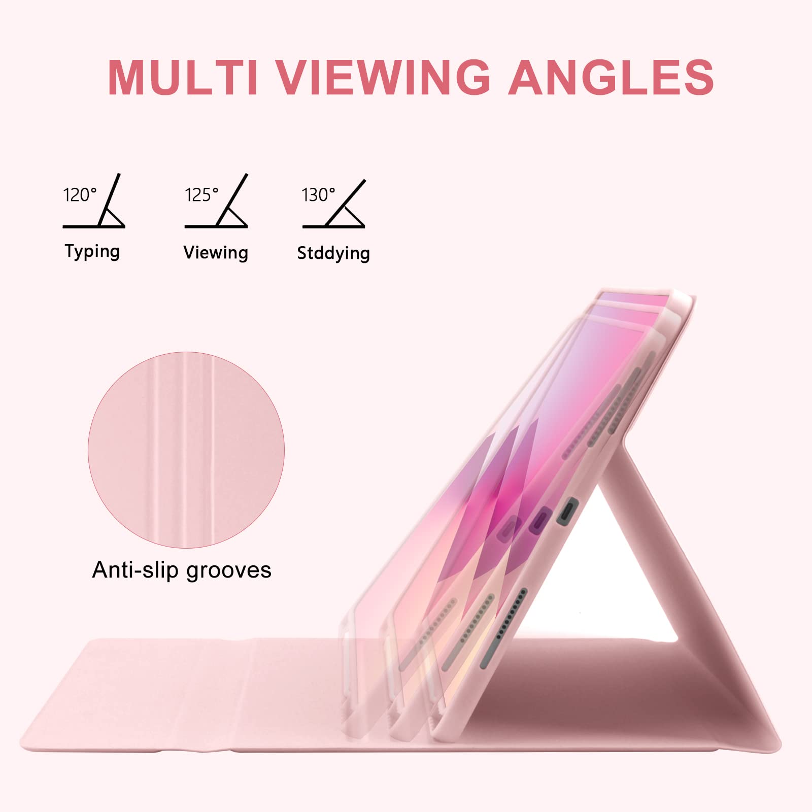 Keyboard Case For Ipad Pro 12.9 Inch 2022, For Ipad Air 13 Inch M2 2024 Case With Keyboard For Ipad Pro 12.9 5Th 2021 Case With