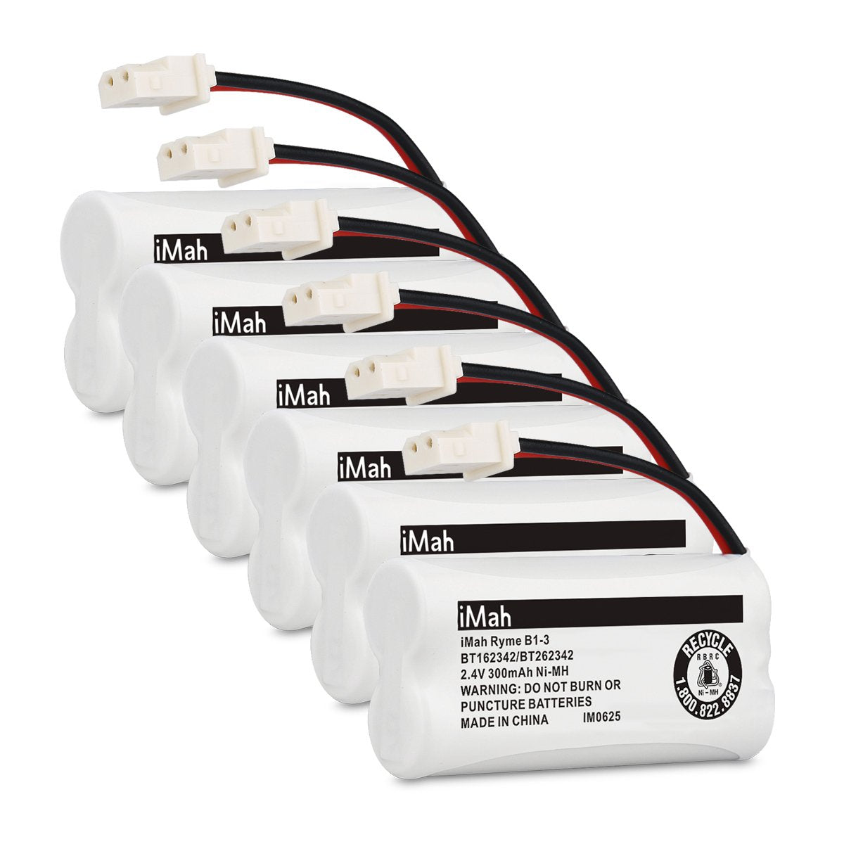 Imah Ryme B1 3 Bt162342 Bt262342 Cordless Phone Batteries Compatible With Vtech Cs6409 Cs6419 Cs6429 Cs80100 At&T Cl81101 El5210