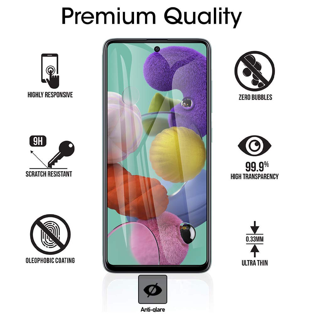 [2 Pack] For Samsung Galaxy S20 Fe / A53 / A52 / A51 Privacy Screen Protector, Anti Spy Tempered Glass Protector Film [Dont Supp