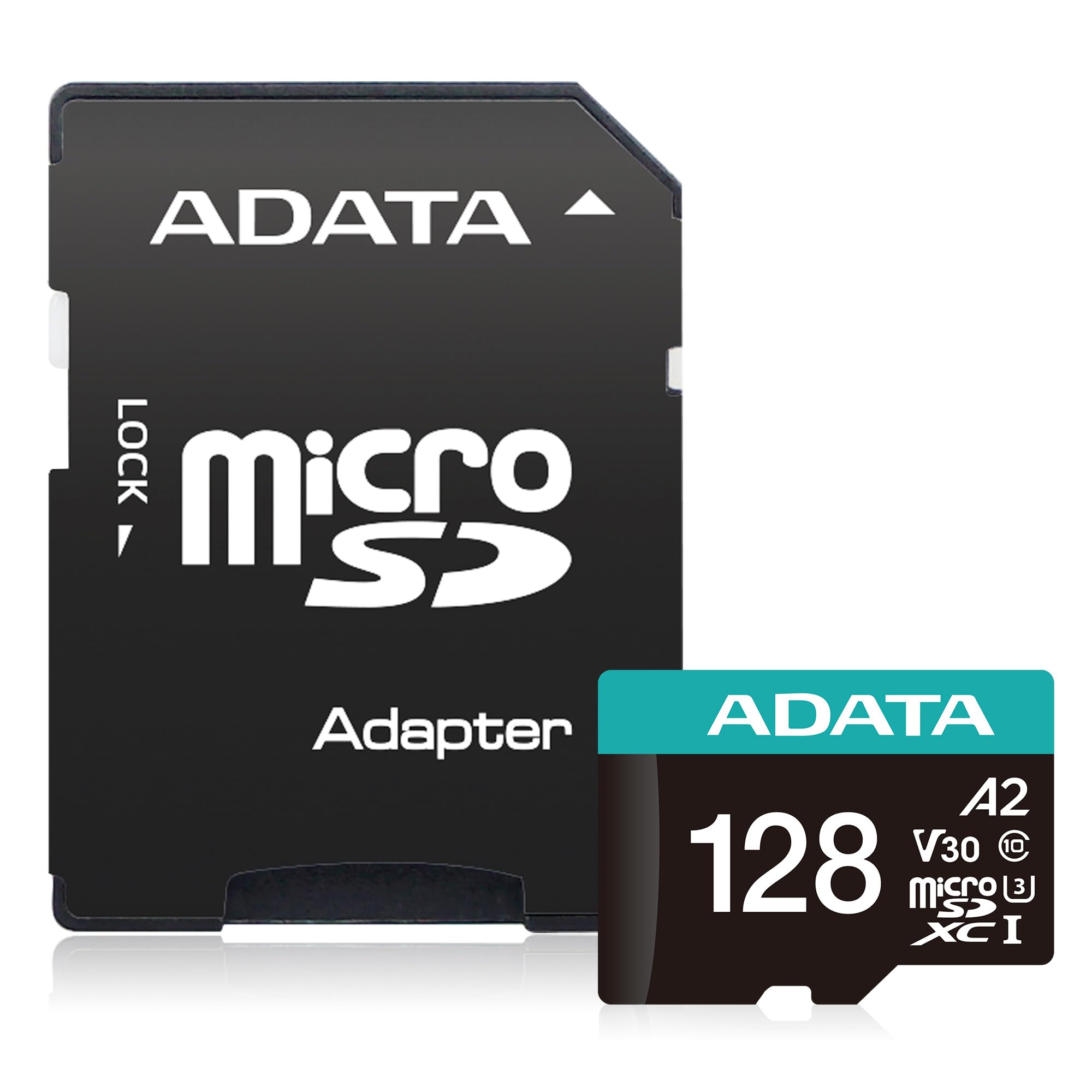 Adata Premier Pro 128Gb Microsdxc Uhs I U3 V30 Class 10 A2 Mircosd Memory Card With Adapter Ausdx128Gui3V30Sa2 Ra1