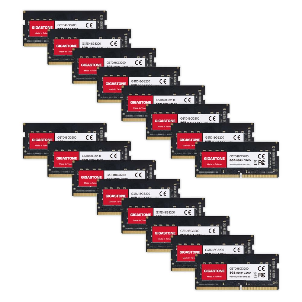 ?Ddr4 Ram? Gigastone 128Gb Kit (16X8Gb) Ddr4 3200Mhz (2933Mhz Or 2666Mhz) Pc4 25600 (Pc4 23400/21300) Cl22 1.2V Sodimm 260 Pin U