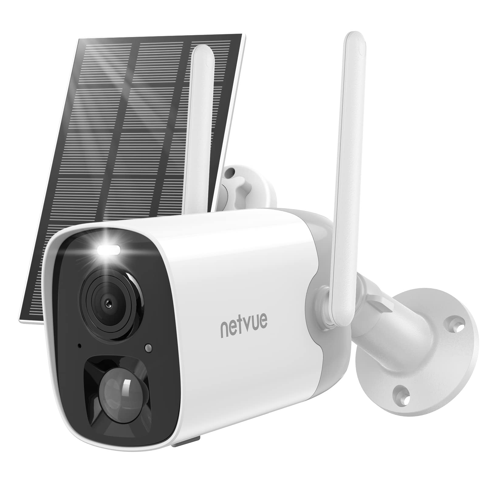 Netvue Security Camera With Solar Panel, 2K Color Night Vision Ai Motion Detection, Wifi Home Wireless Outdoor Camera, Ip65 Weat