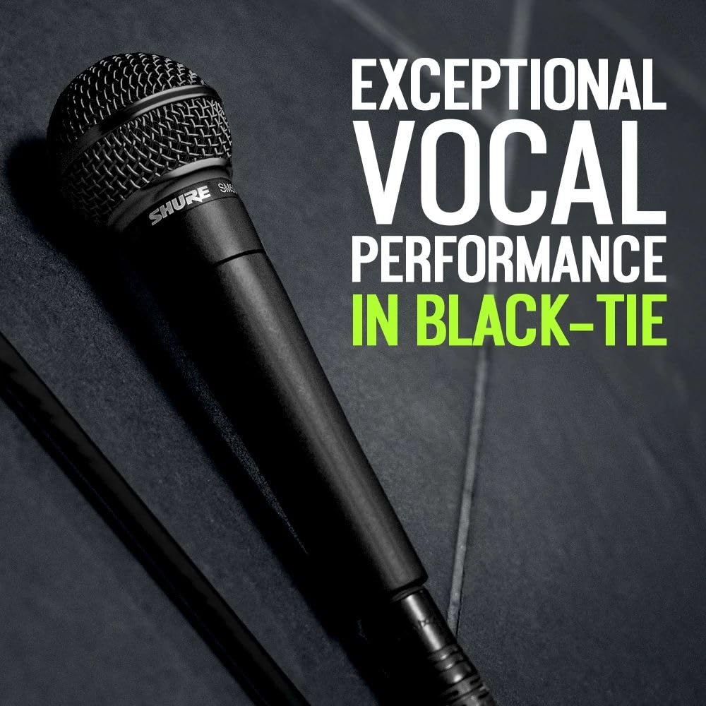 Shure Sm58 Pro Xlr Dynamic Microphone   Professional Studio & Live Performance Cardioid Mic For Vocals, Podcasting, And Recordin