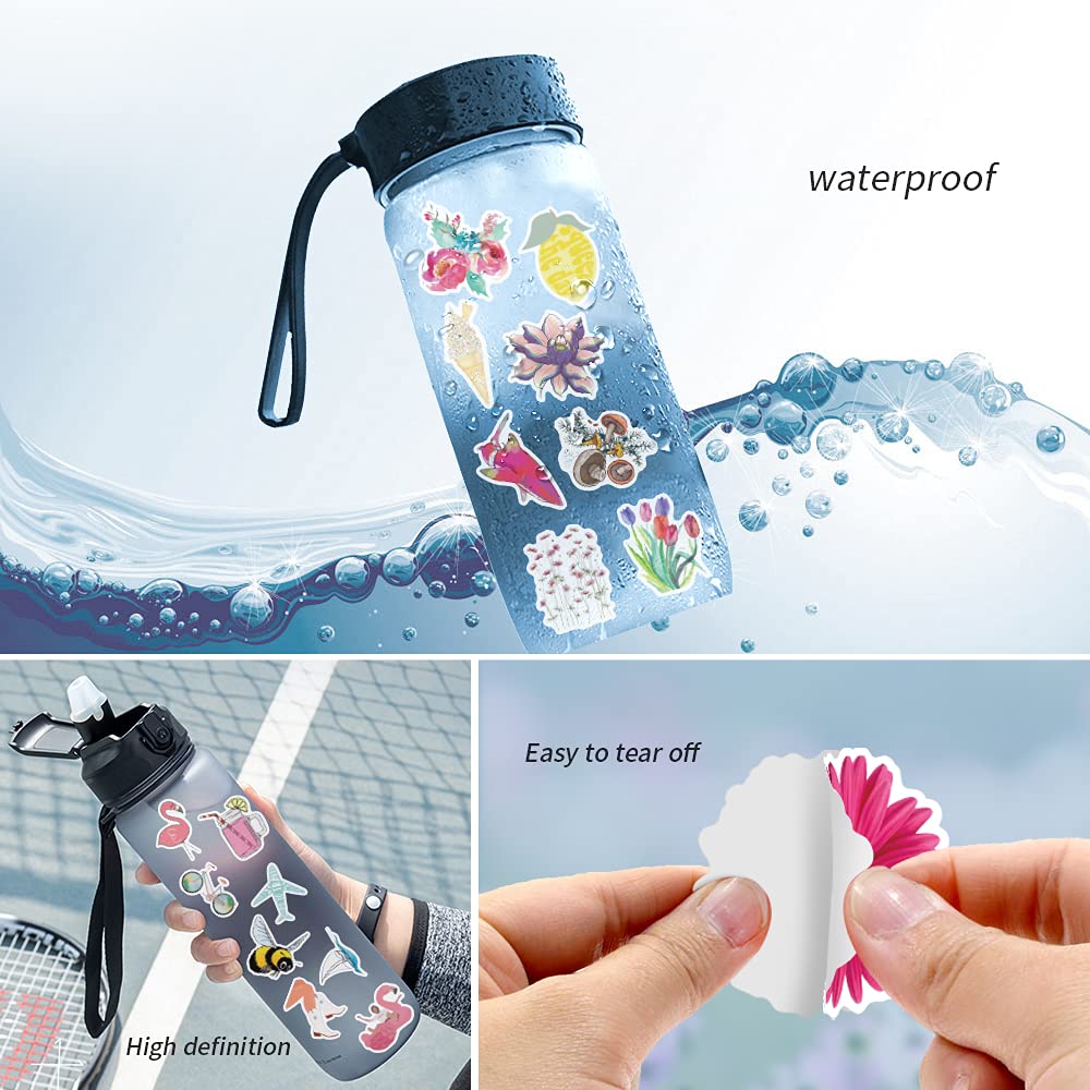 Stickers For Water Bottles, 200 Pack/Pcs Cute Vsco Vinyl Aesthetic Waterproof Stickers Laptop Hydroflask Skateboard Computer Sti