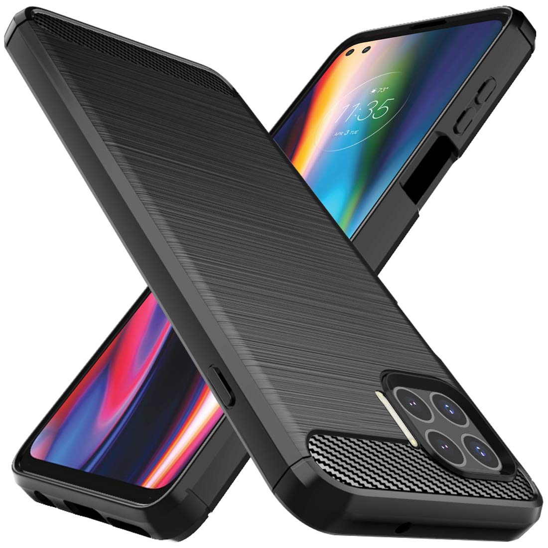 Osophter For Moto One 5G Case,Moto G 5G Plus Case,Moto One Lite Case Shock Absorption Flexible Tpu Rubber Protective Cell Phone