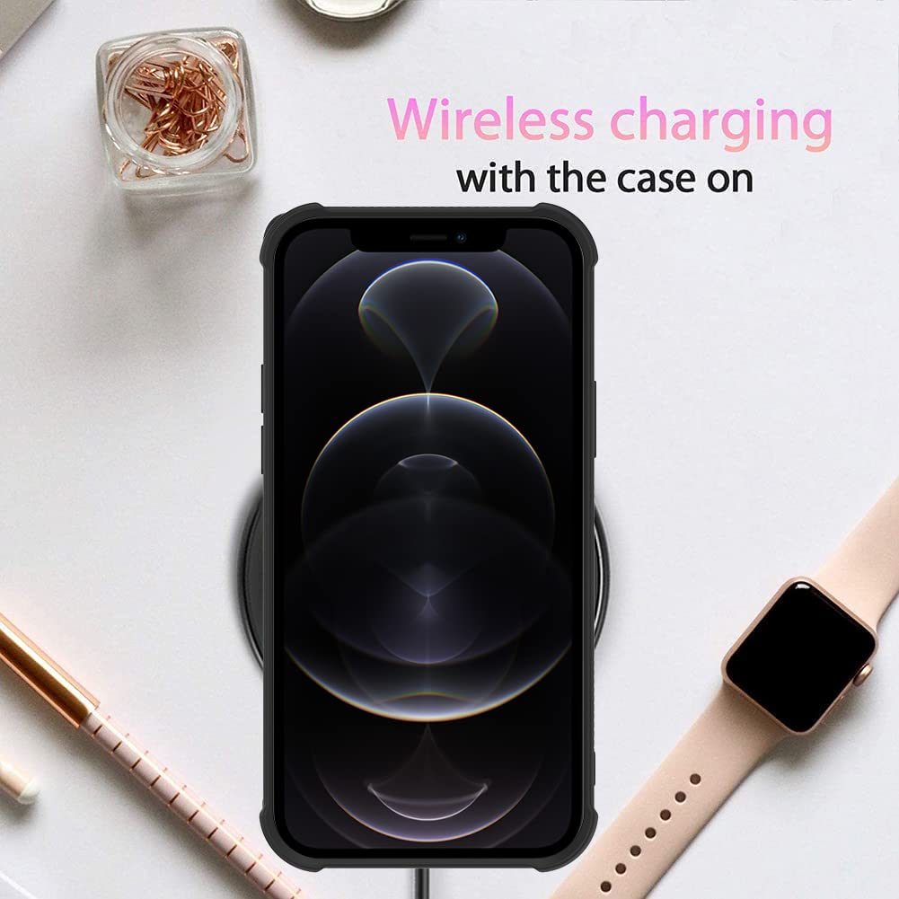 Ziye Designed For Iphone 12 Pro Max Case Purple Butterfly Hard Lanyard Case With Phone Ring Holder,Full Body Protection Shockpro