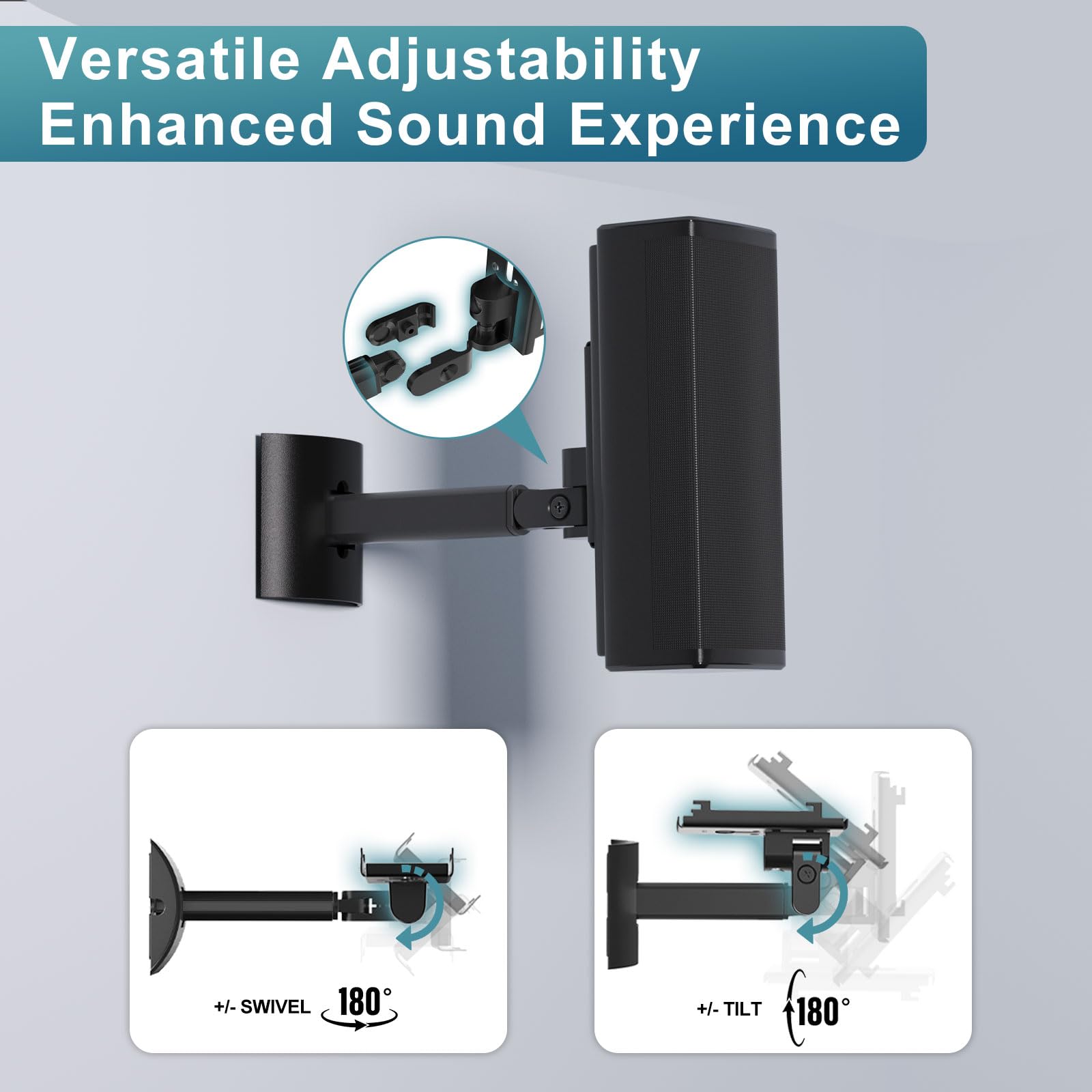 Yimaut (2 Pack) Ceiling/Wall Mount Bracket For Bose Cube Speaker,For Ub 20,Ub20 Series Ii, Wb 50 Series Ii, Lifestyle 600, V35,