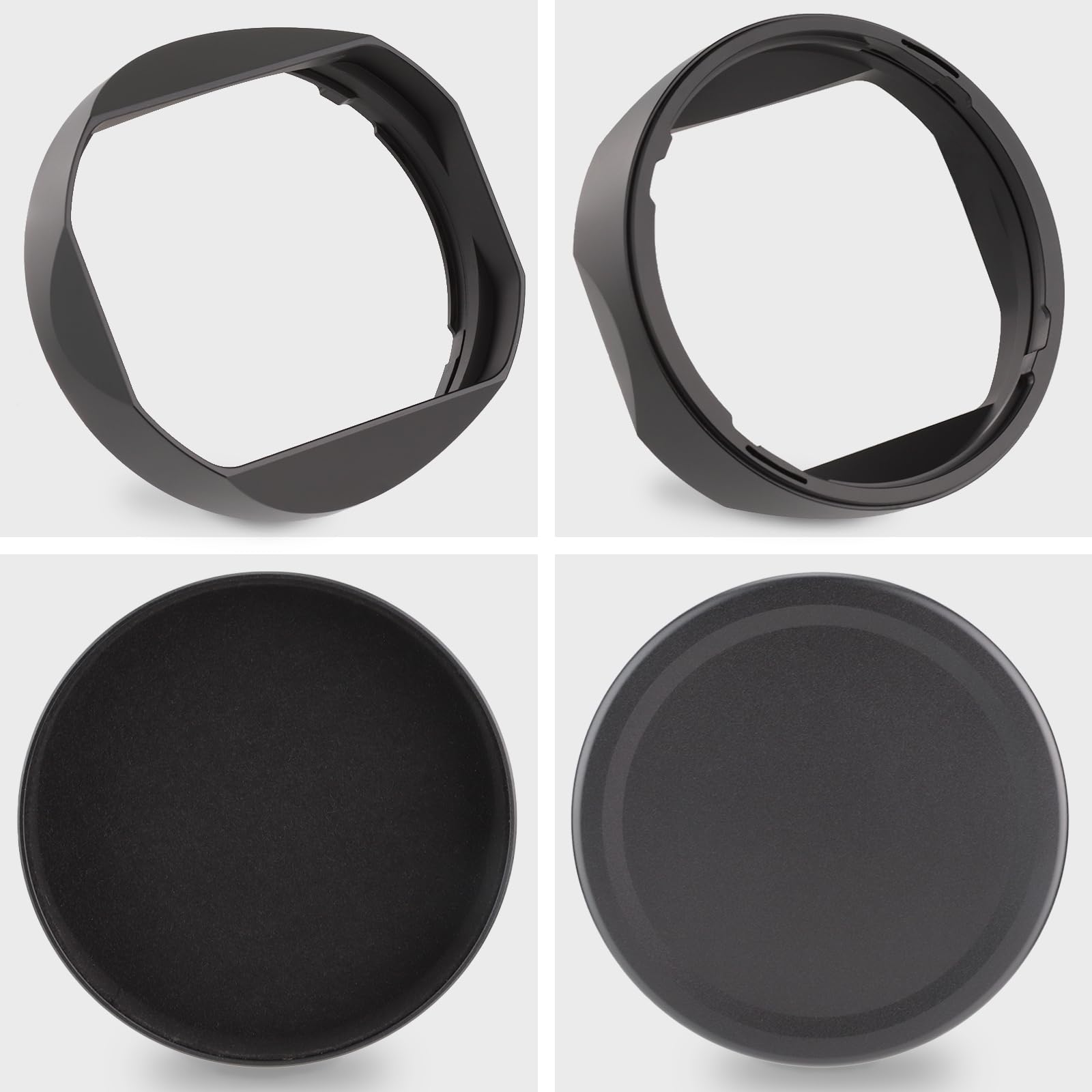 Haoge Lh X165 Square Metal Lens Hood Shade With Metal Cap For Fujifilm Fuji Fujinon Xf Xf16 55Mm F2.8 R Lm Wr Lens Xf 16 55Mm/F2