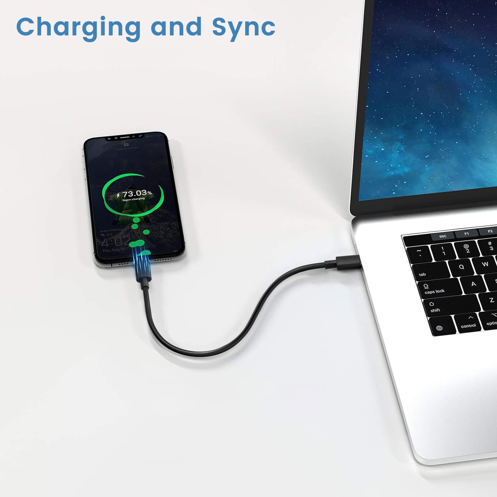 Short Charging Cable For Iphone 15/16, 1 Ft, 2 Pack Usb C To Usb C Cord