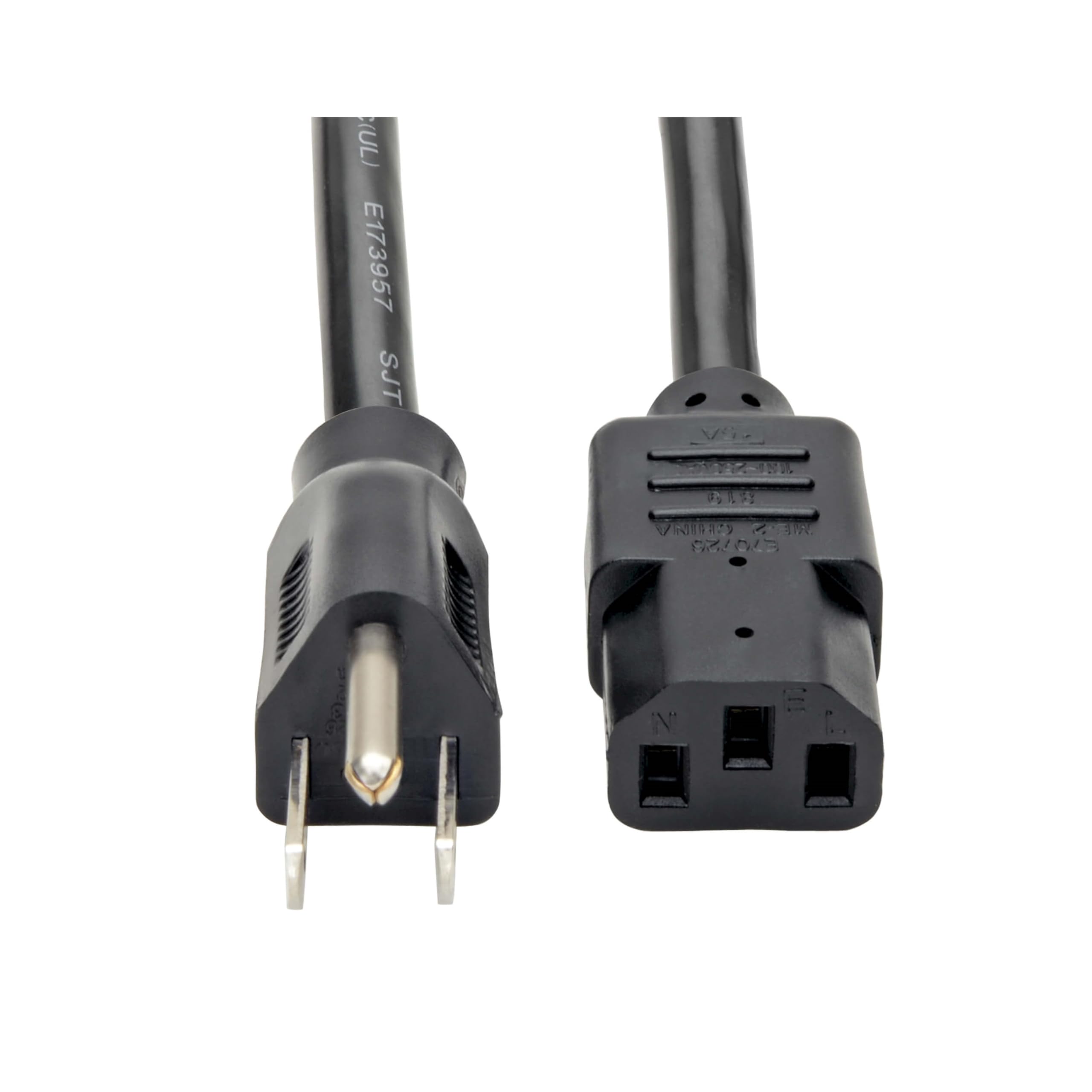 Eaton Tripp Lite Series Computer Power Cord, Nema 5-15P To C13 - Heavy-Duty, 15A