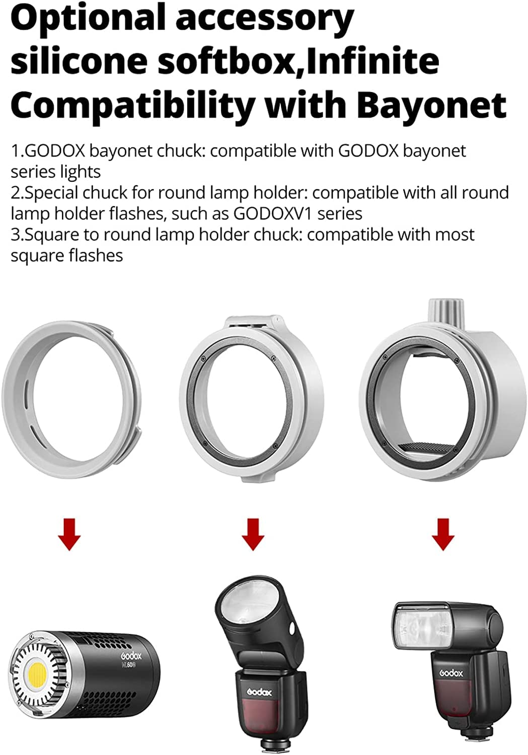 Godox Camera Flash Diffuser Light Ml Cd15 For Speedlight Photography Camera Accessories Modifier For Godox Ad100Pro Ad200Pro Ad3