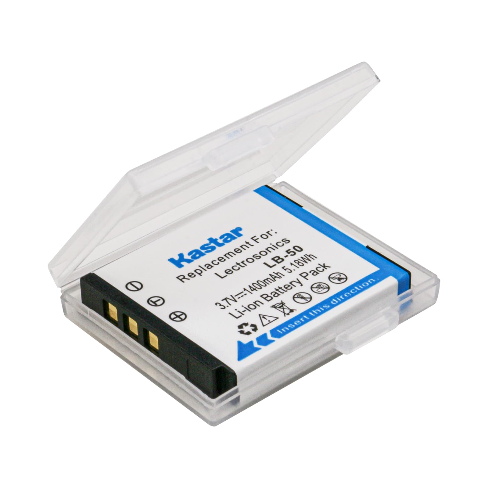 Kastar 3-Pack Battery And Ltd2 Usb Charger Compatible With Lectrosonics Lb-50 Battery, Lectrosonics 40117, Lectrosonics Ssm Tran