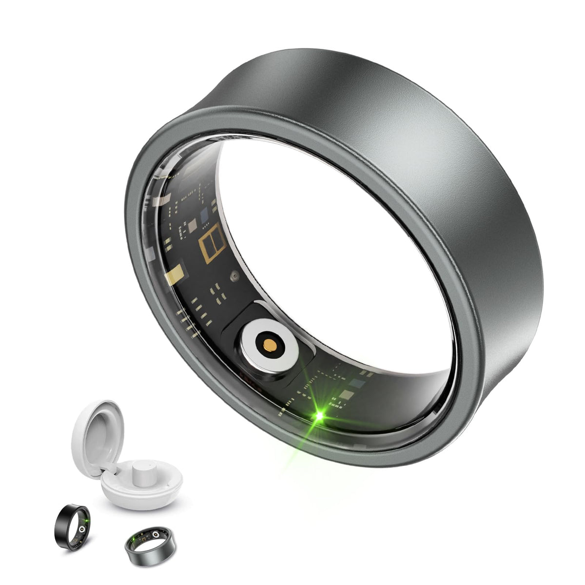 Aichiken Smart Ring Health Tracker, Heart Rate Fitness Tracker, Activity Trackers For Man&Women  Sleep&Exercise Monitor Heart Ra