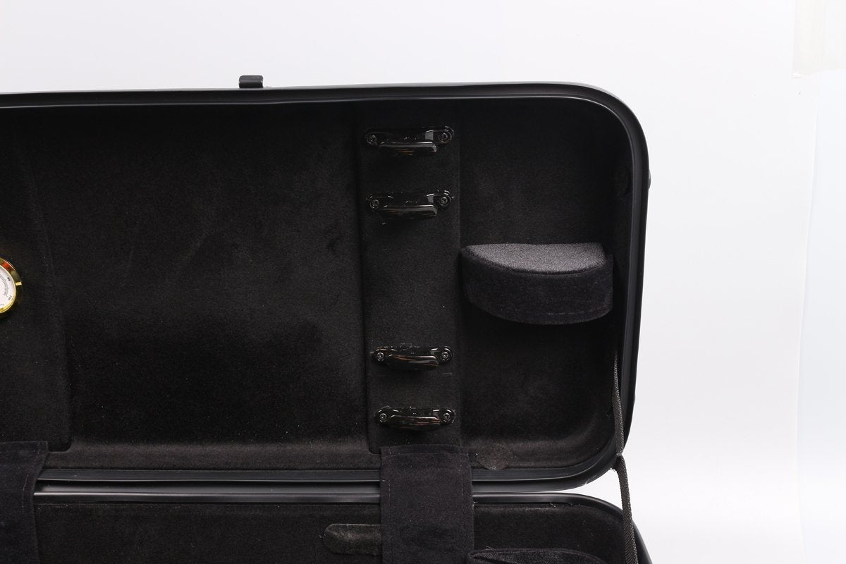 4/4 New Violin Case Carbon Fiber Fiberglass Oblong Case Strong Light Full Size Sheet Bag (White)