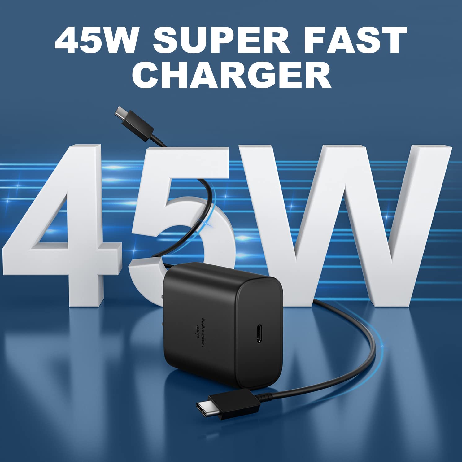 45W Super Fast Charger Type C, Usb C Android Phone Charger Fast Charging Cord With 6.6Ft Cable For Samsung Galaxy S25 Ultra/S25/S24/S23 Ultra/S22 Ultra/S20 Ultra/Note 10 Plus, Galaxy Tab S8