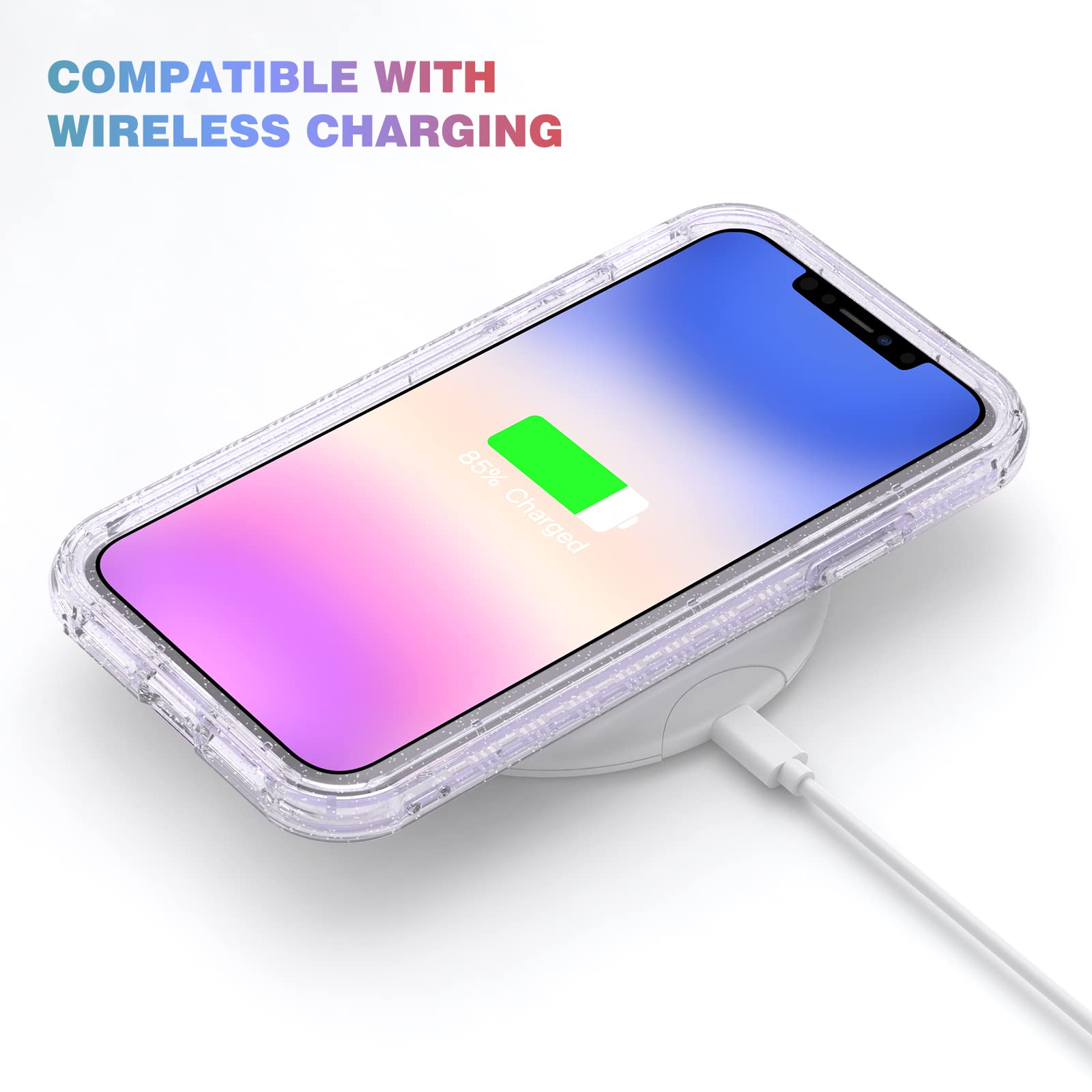 Diaclara Compatible With Iphone 11 Case, Full Body Rugged Case With Built-In Touch Sensitive Anti-Scratch Screen Protector, Soft
