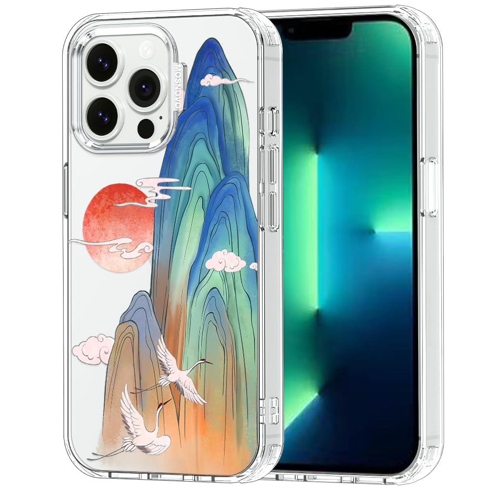 MOSNOVO for iPhone 13 Pro Case, Shockproof Military-Grade Protection 6.6ft Drop Tested, Clear Phone Case for iPhone 13 Pro, Cele