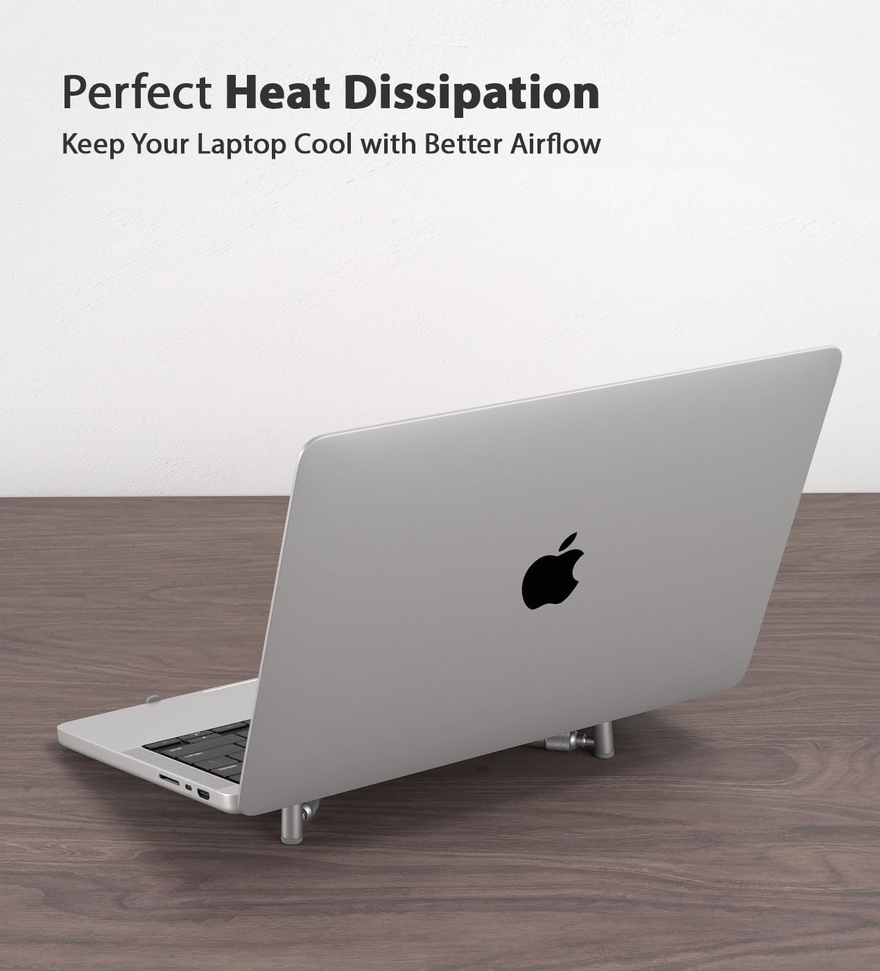 Steklo Laptop Riser   Premium Cooling Stand, Portable Laptop Stand For 12 17.3'' Compatible With All Laptops Macbook Pro Air, Id