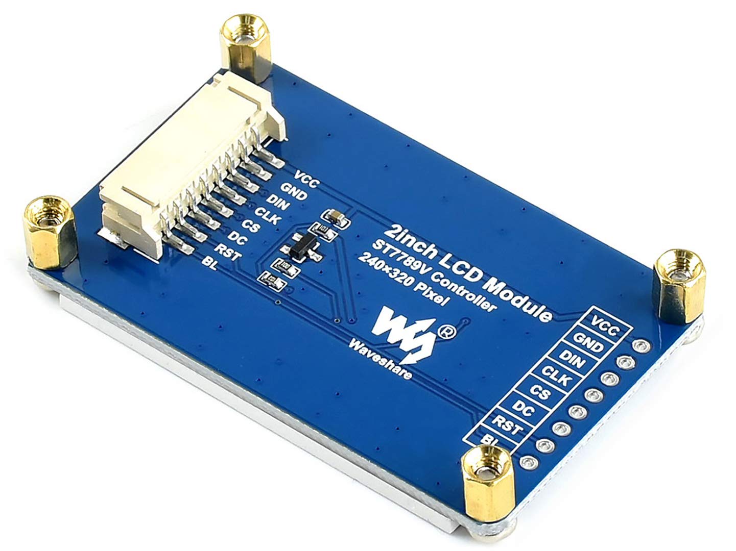 Waveshare General 2Inch Ips Lcd Display Module 240  320 Resolution 2.0Inch Monitor Embedded Controller Rgb, 262K Color Display C