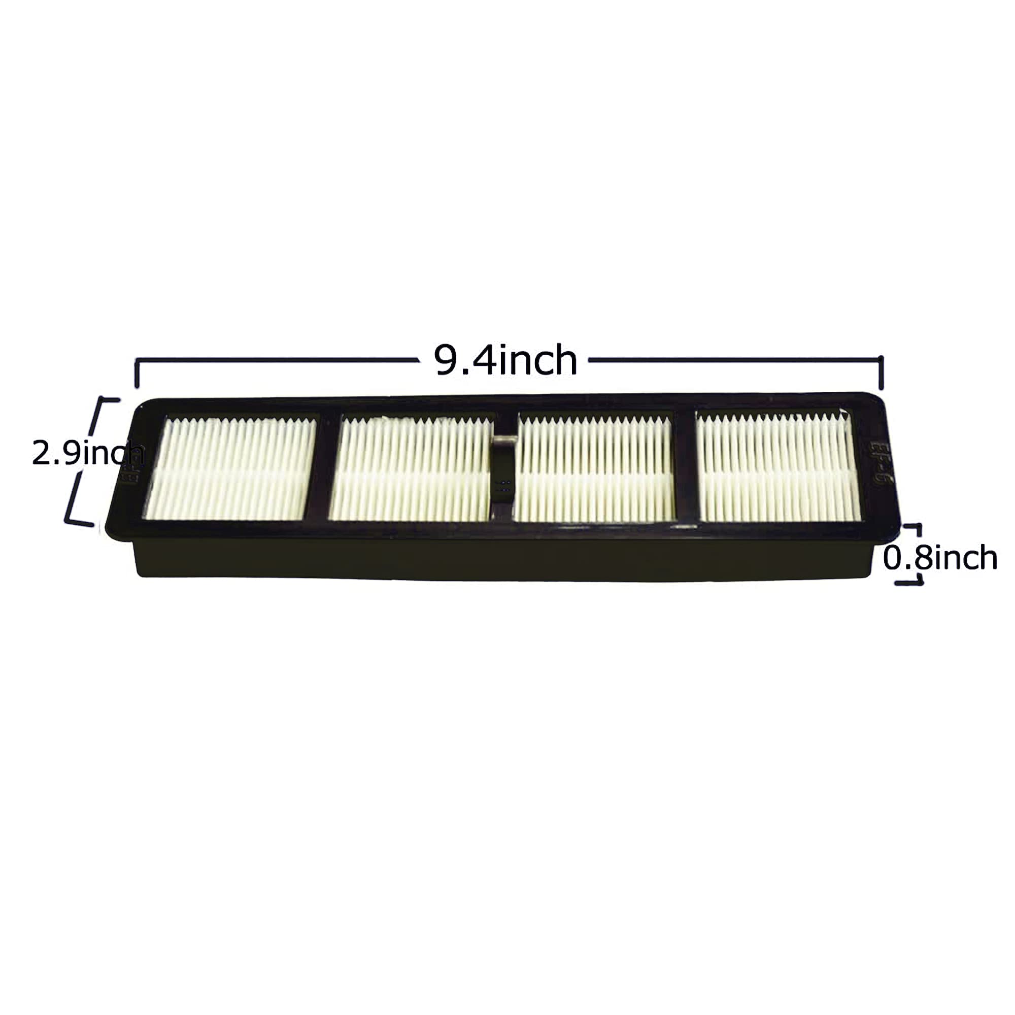 Ez Spares Replacement For Eureka Airspeed Ef6 (Ef 6) Hepa Style Filters Airspeed, Compatible With Part # 830911 & 69963 To Fit E