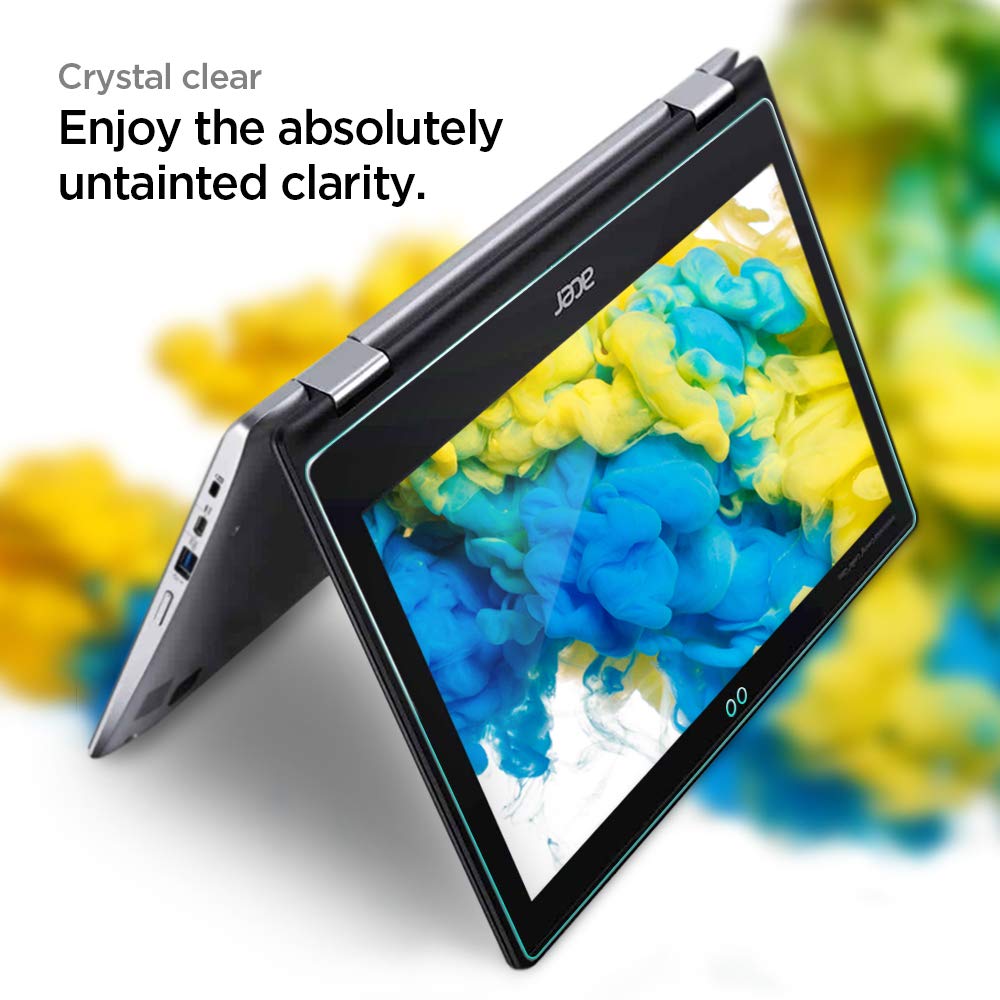 Spigen Acer Chromebook R 11 Convertible Screen Protector 11.6 Inch Tempered Glass For Acer Chromebook R 11 Convertible Cb5 132T C1Lk 11.6 Inch