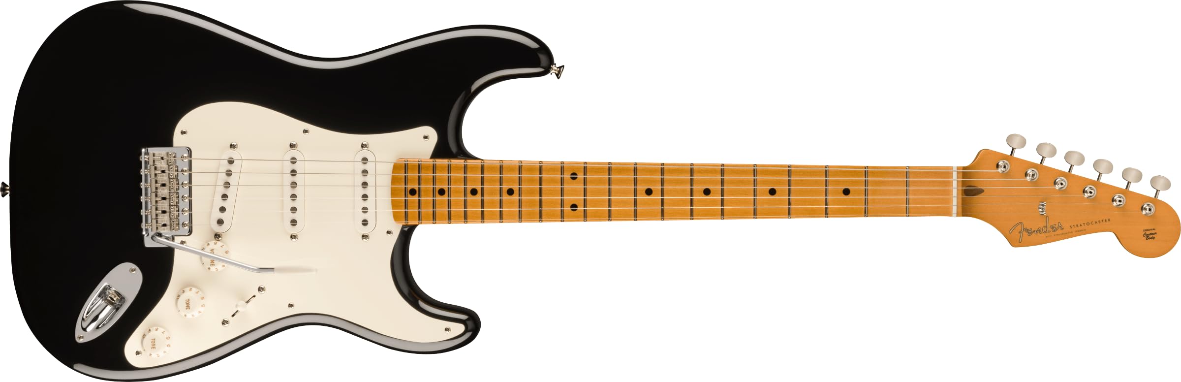 Fender Vintera II 50s Stratocaster Electric Guitar - Black with Maple Fingerboard