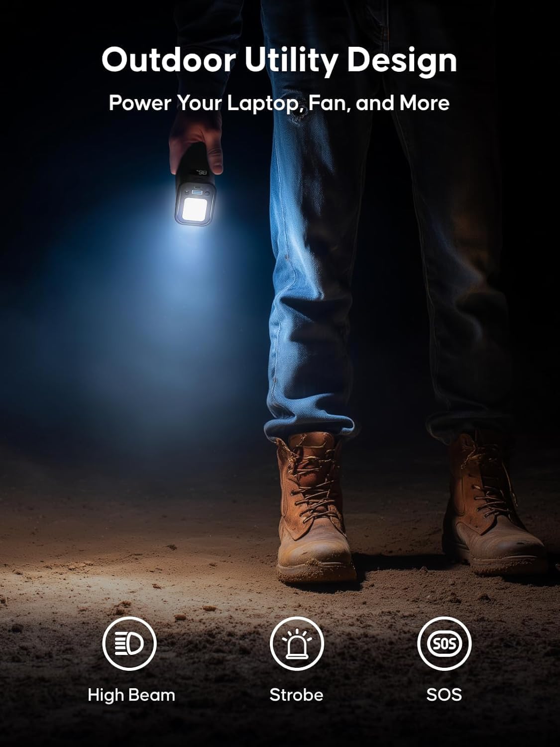 Portable Power Station 99.99Wh Camping Lithium Battery Solar Generator Large Power Bank With Ac Outlet 70W For Home Backup Outdo