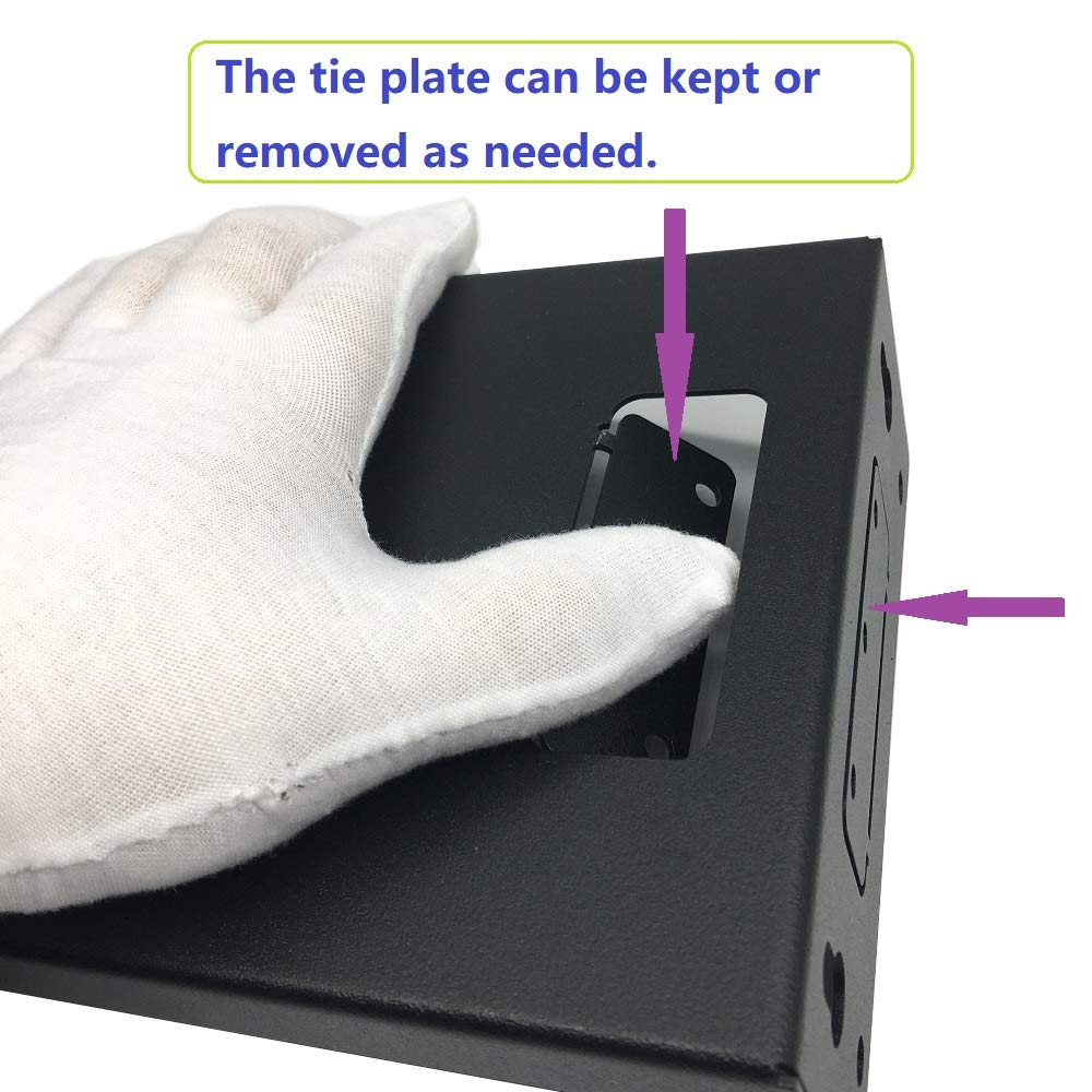 Jingchengmei Portable Electronic Device Mount, Black, Wall Mount Bracket, Compatible With Ptz Cameras, Loading Weight Capacity: