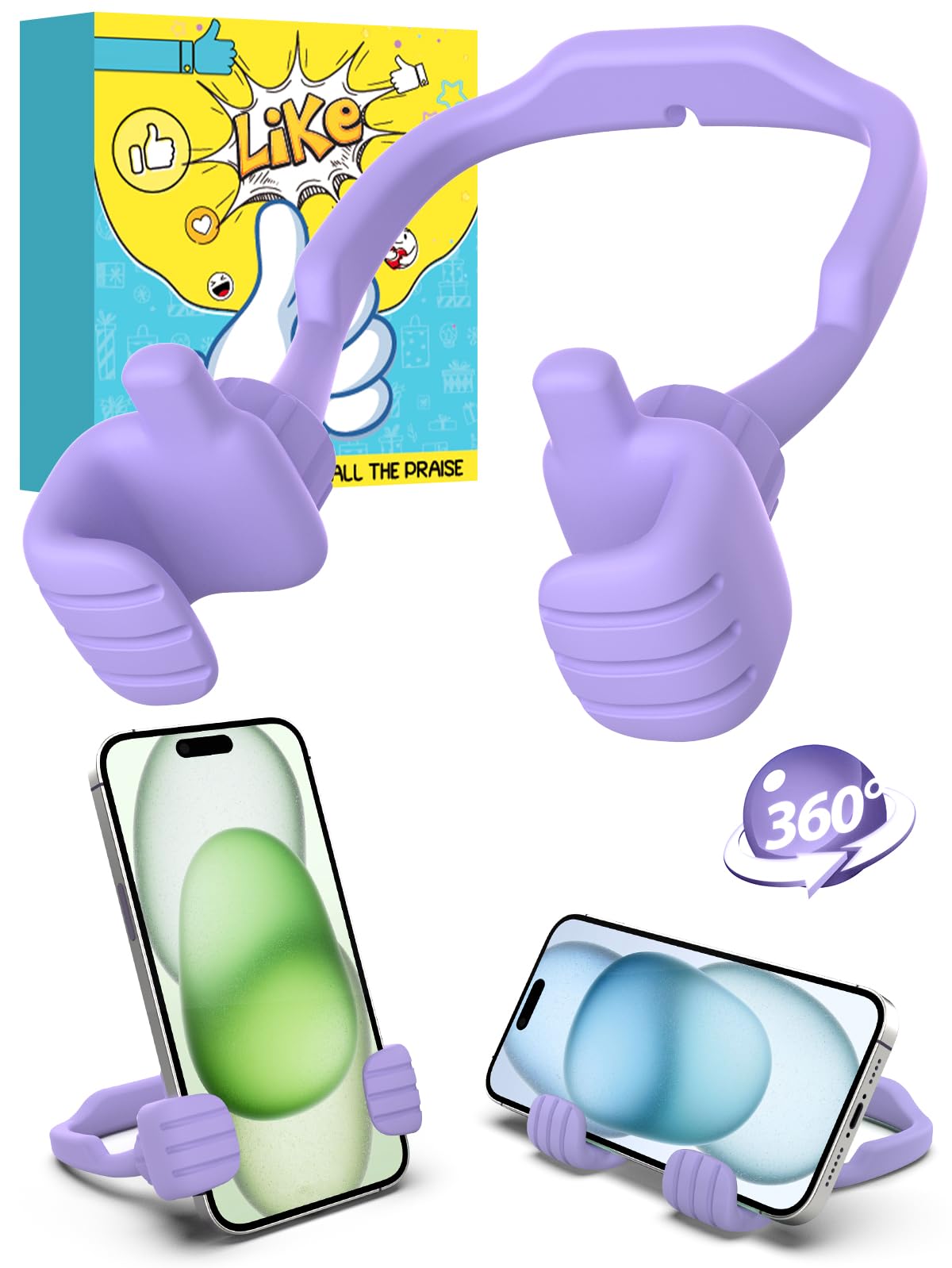 Christmas Stocking Stuffers For Teens Adults: Funny Gifts For Women Men Girls Boys Thumb Up Cell Phone Stand Holder Novelty Gadg