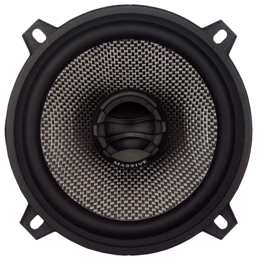 Massive Audio Fx4   4 Inch, 200 Watts Max, 50 Watts Rms, Fx Series Coaxial Speakers, 20Mm Aluminum Dome Ferro Fluid, 6Db Linkswo