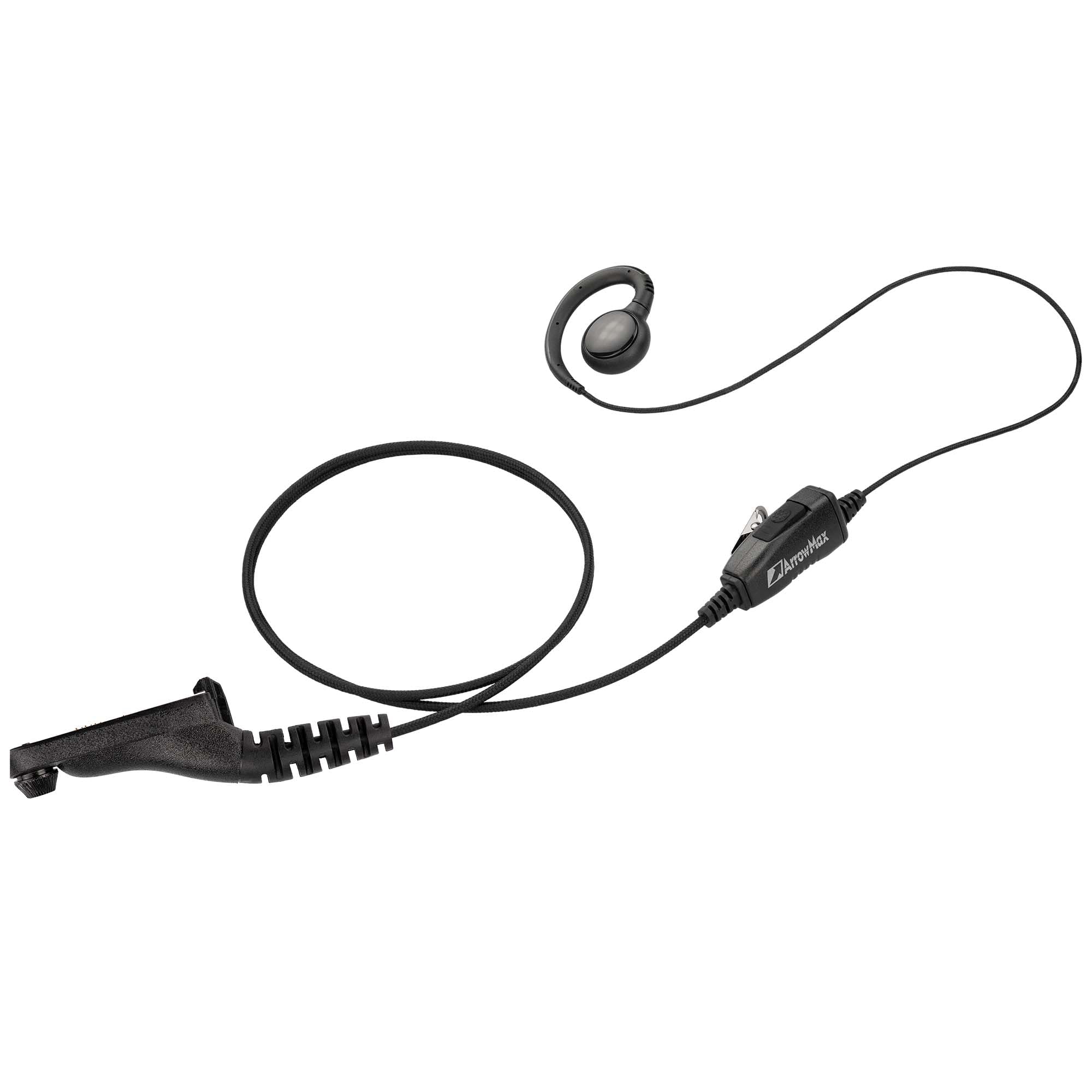 Arrowmax Aeh3000 M9 Earhook Headset Earpiece With Mic Compatible With Motorola Radios Apx 8000 Apx 7000 Apx 4000 Xpr 7350E Xpr 7550 Xpr 7580E Apx6000 Apx8000 Xpr7550 Xpr7550E Apx 6000 Xpr 7550E