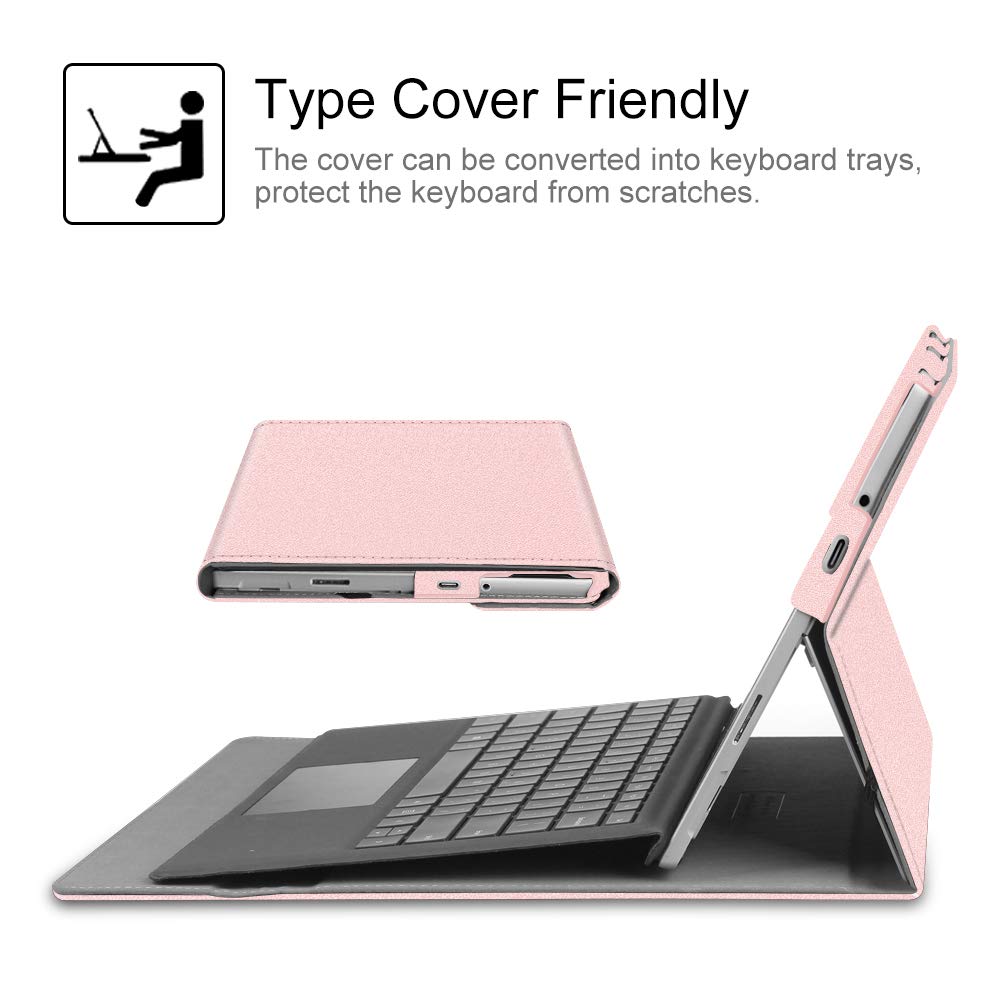 Fintie Case For Microsoft Surface Go 4/3/2/1 (2023/2021/2020/2018) - Multiple Angle Viewing Portfolio Business Cover, Compatible